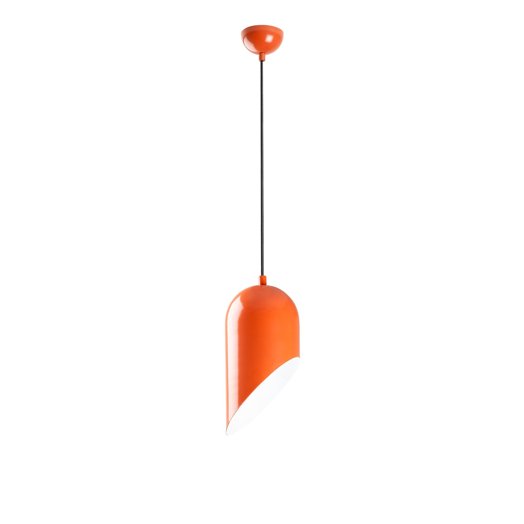 Candeeiro de Teto – 32 a 121 cm – Laranja – Metal