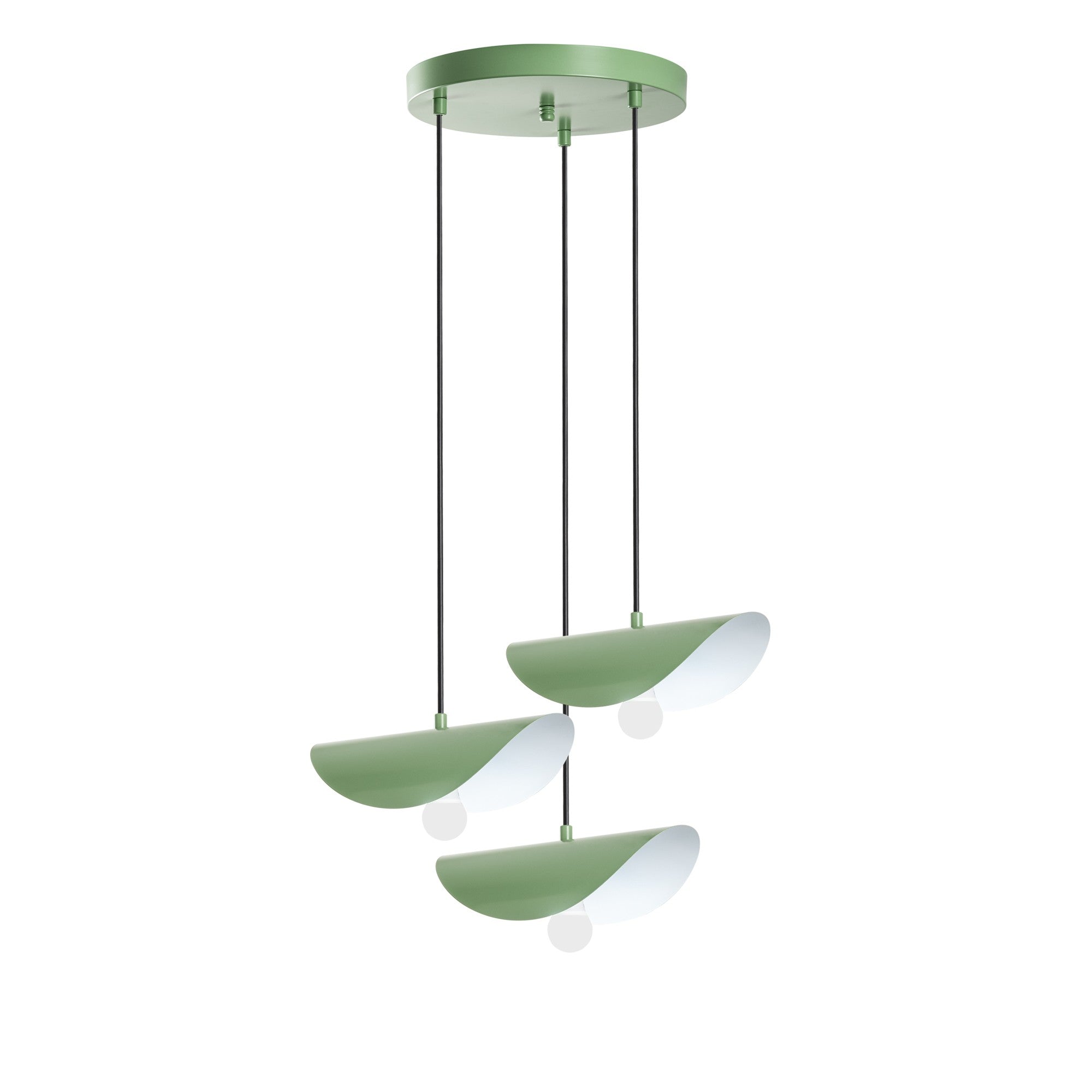 Candeeiro de Teto elegante – 50 cm de diâmetro – menta – metal