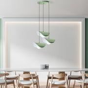 Candeeiro de Teto – 50 cm de diâmetro – Verde Menta – Metal