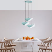 Candeeiro de Teto de metal – 50 cm de diâmetro – turquesa