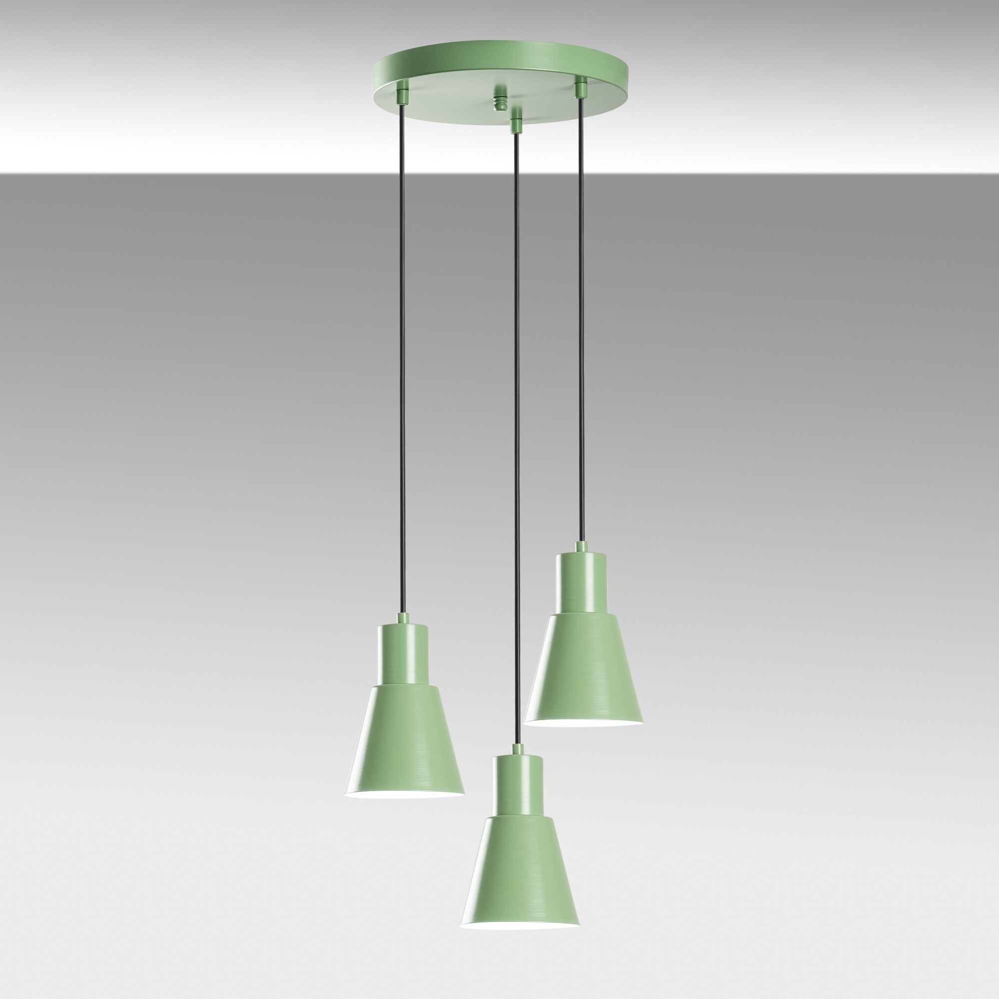 Candeeiro de Teto – 40 cm diâmetro – Menta – Metal
