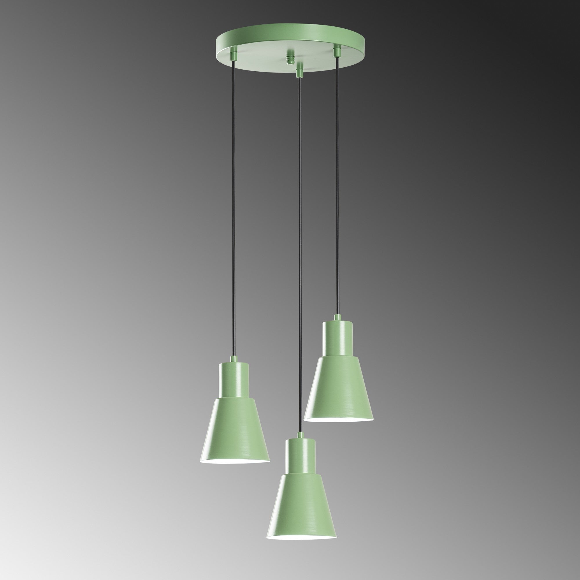 Candeeiro de Teto – 40 cm diâmetro – Menta – Metal