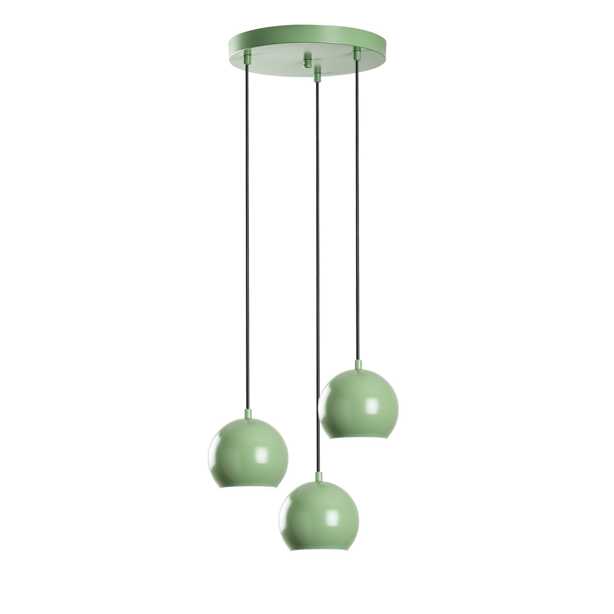 Candeeiro de Teto – 45 cm de diâmetro – menta – metal