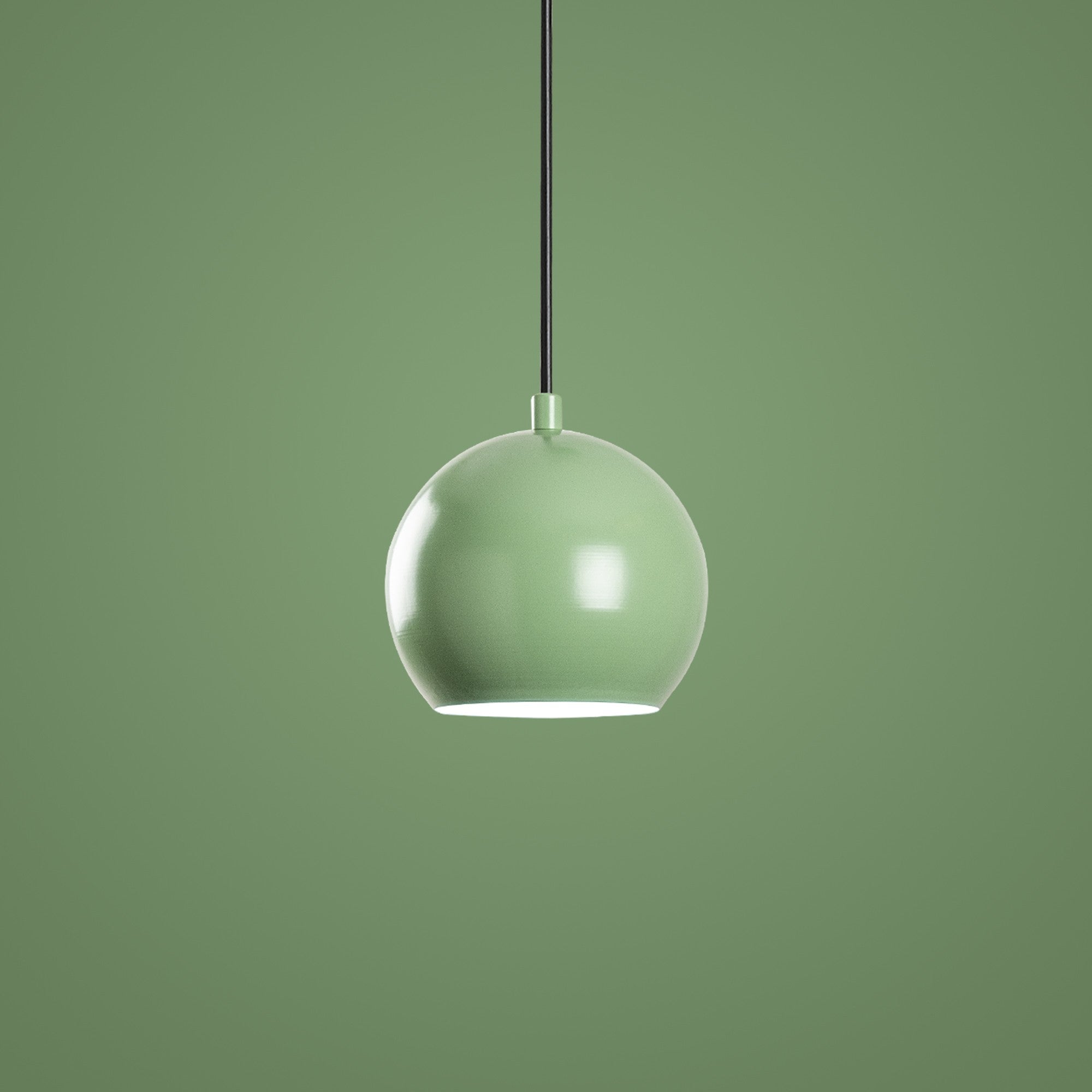 Candeeiro de Teto – 45 cm de diâmetro – menta – metal