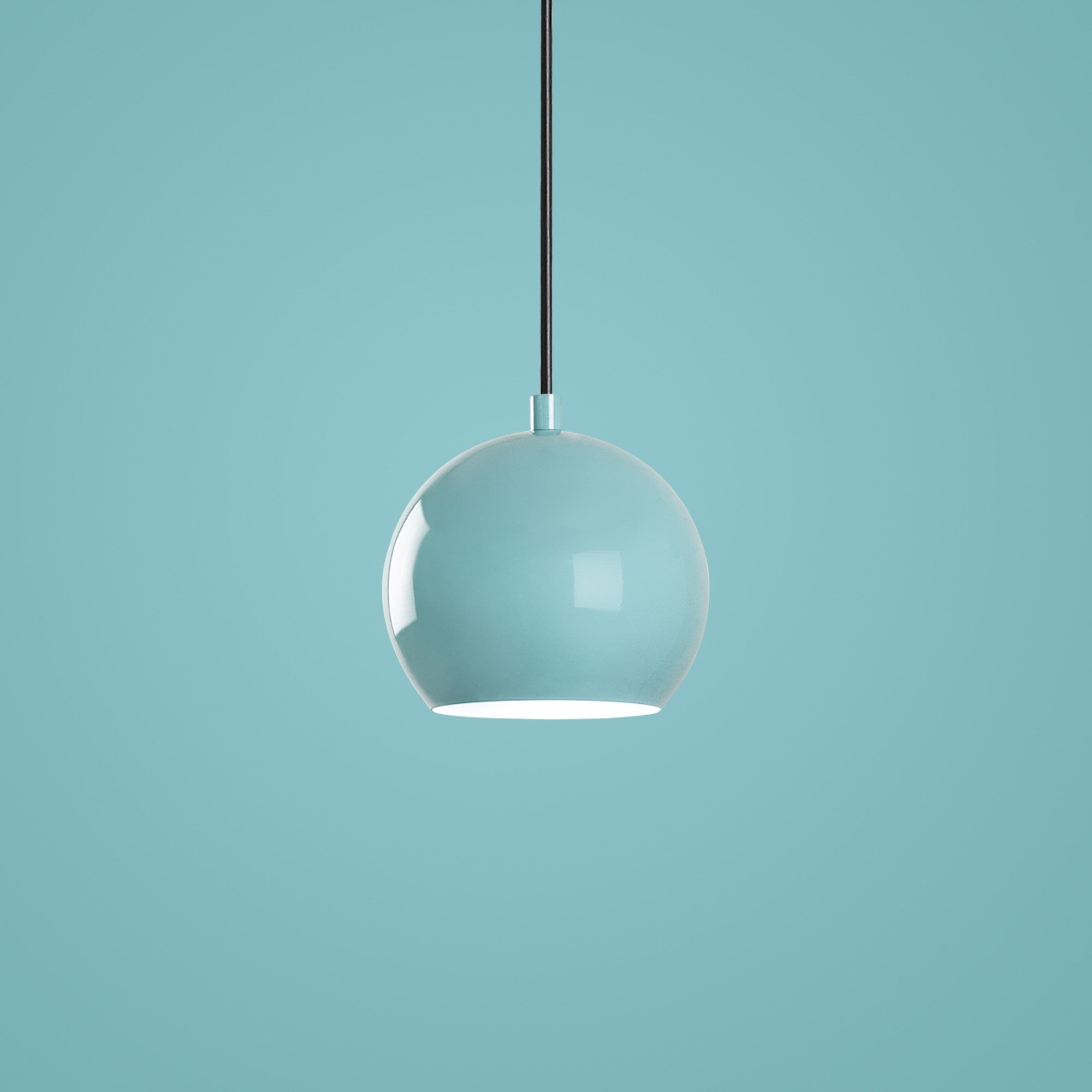 Candeeiro de Teto – 45 cm de diâmetro – Turquesa – Metal