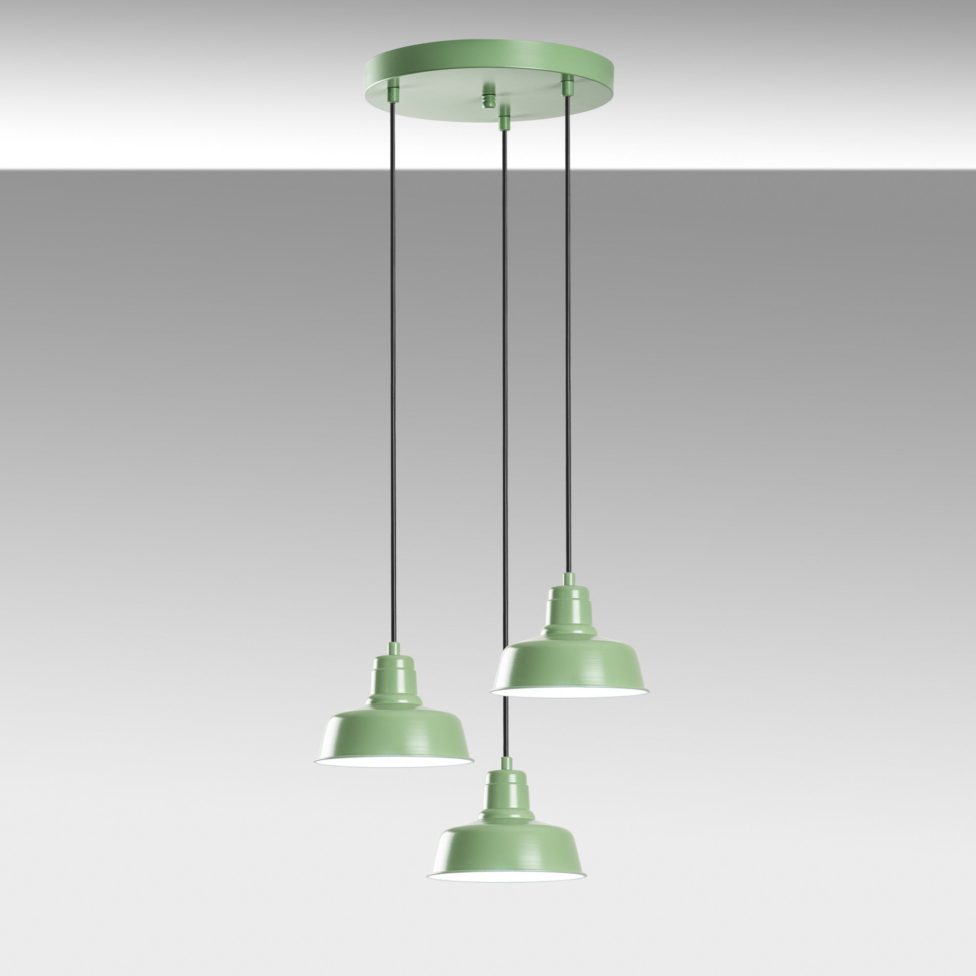Candeeiro de Teto – 45 cm diâmetro – Menta – Metal