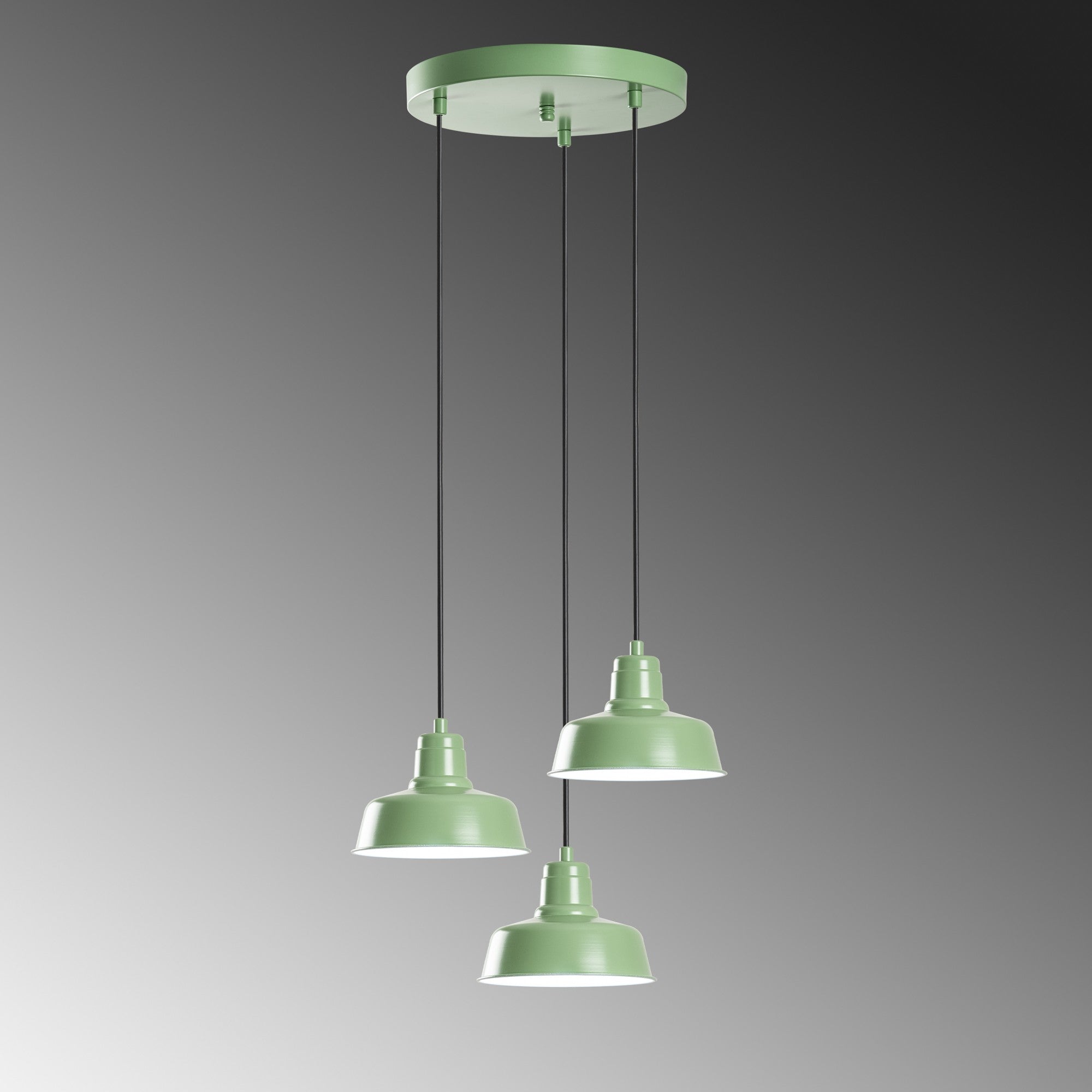 Candeeiro de Teto – 45 cm diâmetro – Menta – Metal