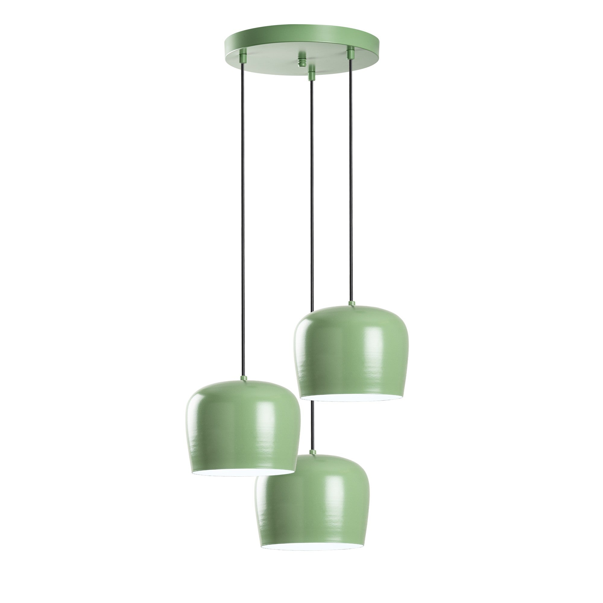 Candeeiro de Teto – 45 cm de diâmetro – menta – metal