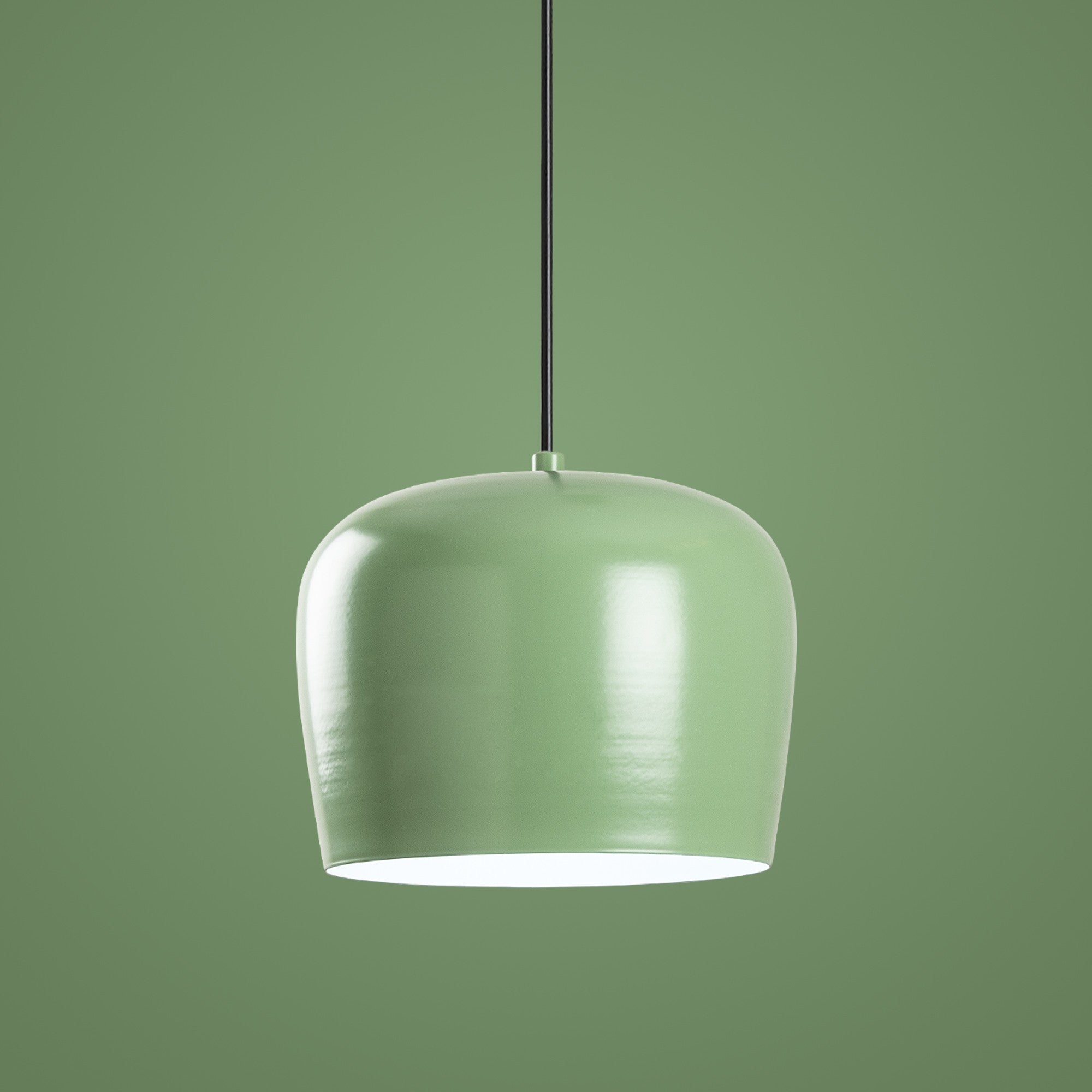 Candeeiro de Teto – 45 cm de diâmetro – menta – metal