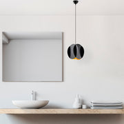 Candeeiro de Teto – 25 cm – Preto – Metal