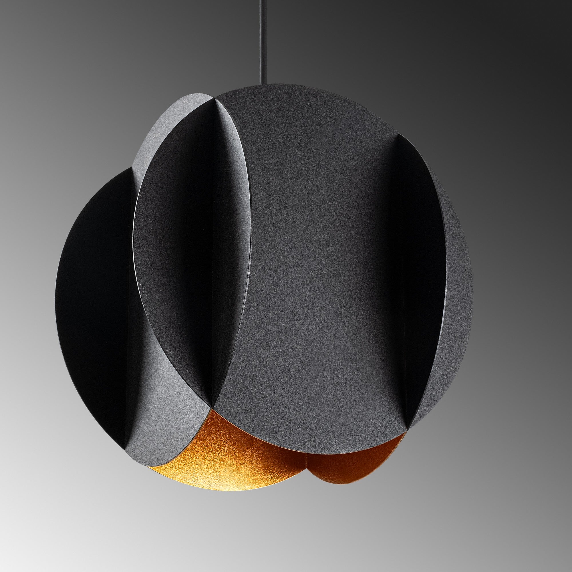 Candeeiro de Teto – 25 cm – Preto – Metal