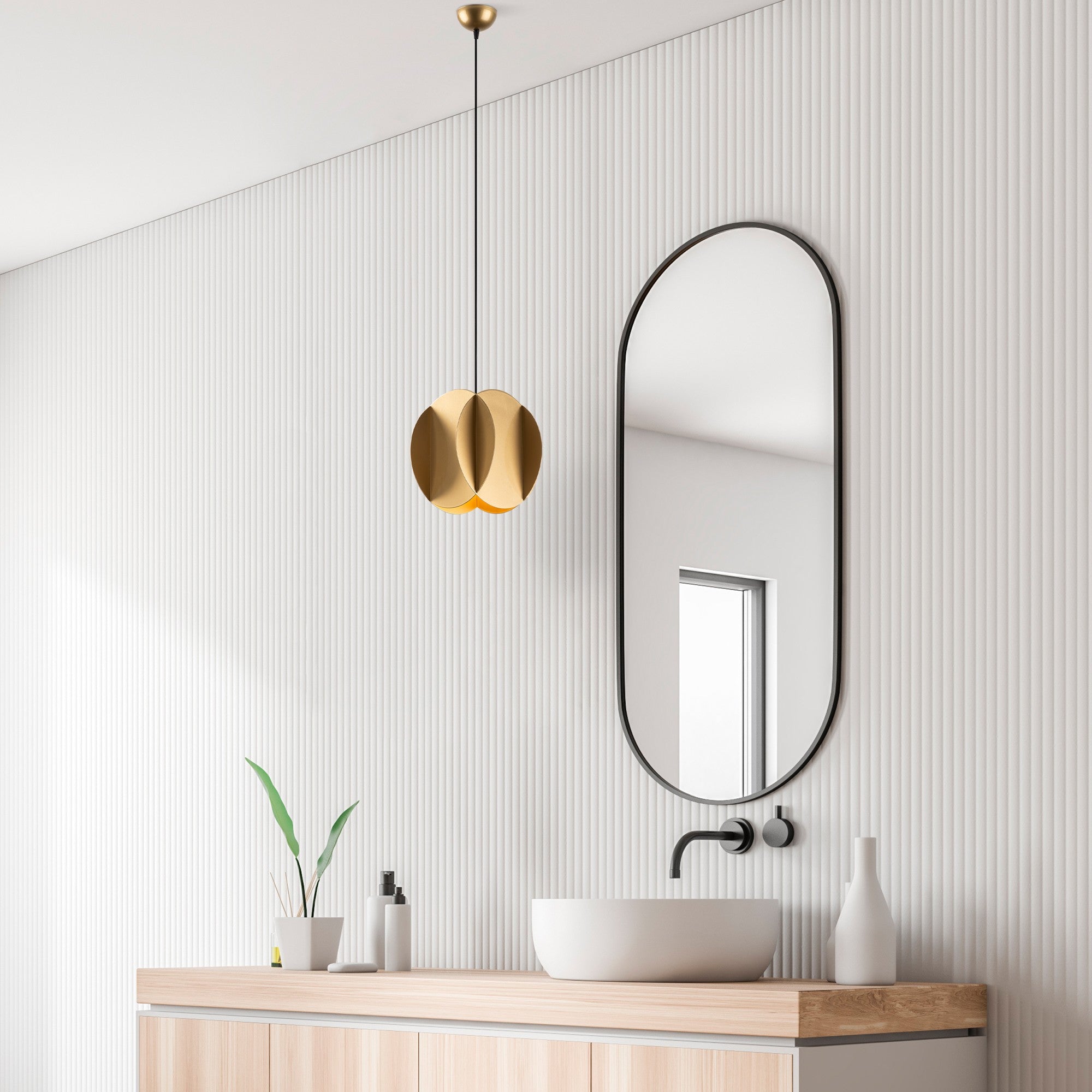 Candeeiro de Teto – Altura ajustável 40-115 cm – Dourado – Metálico