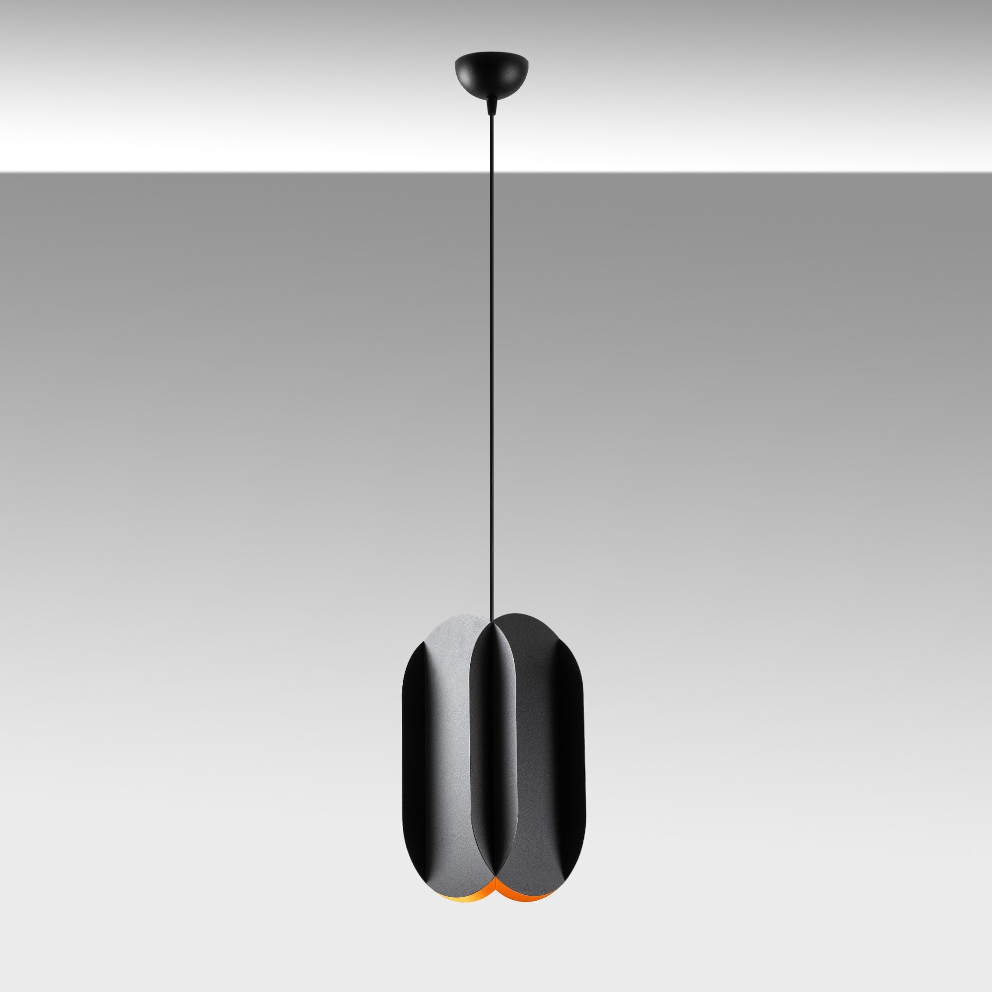 Candeeiro de Teto – 40-115 cm – Preto – Metálico