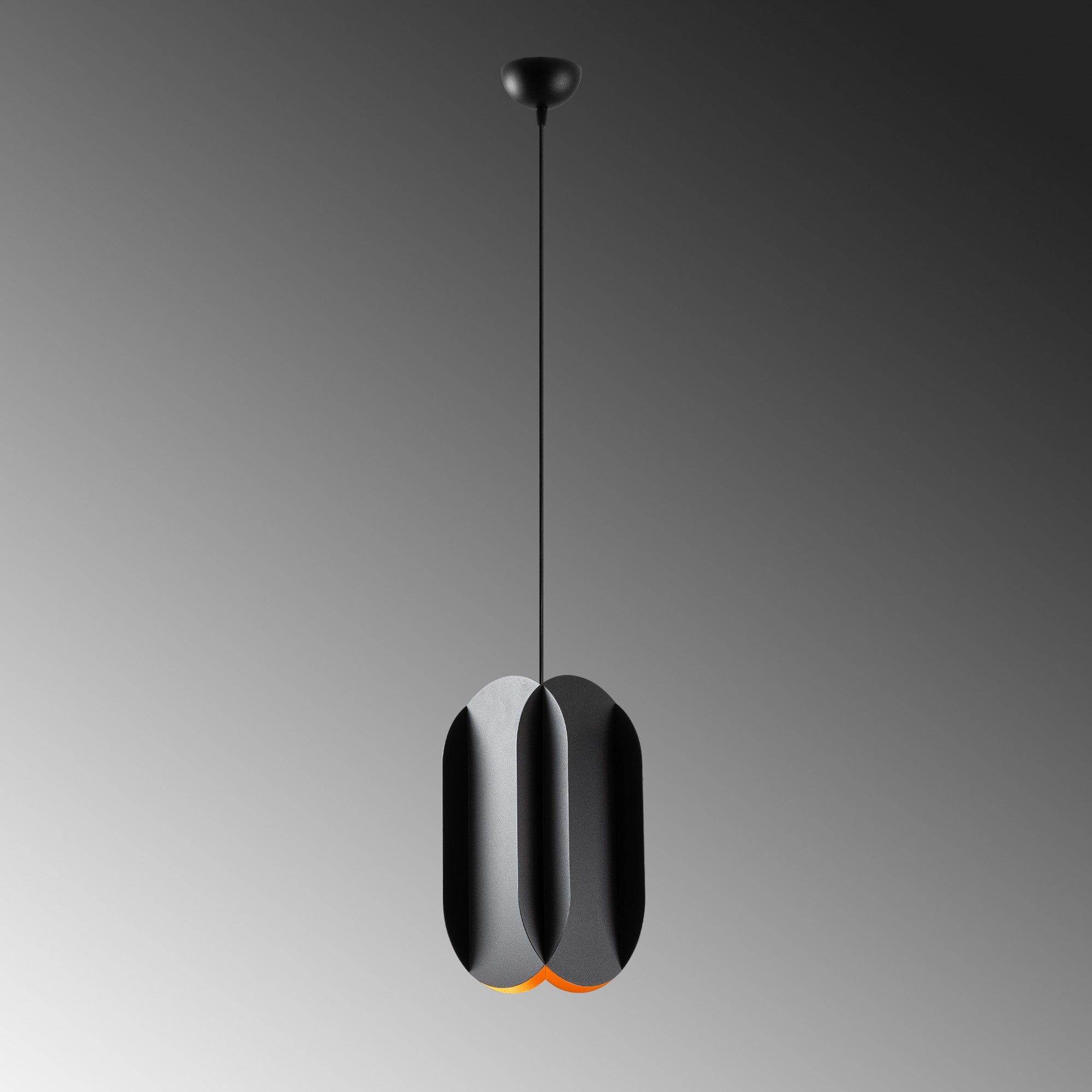 Candeeiro de Teto – 40-115 cm – Preto – Metálico