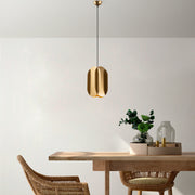 Candeeiro de Teto – 40-115 cm – Dourado – Metal