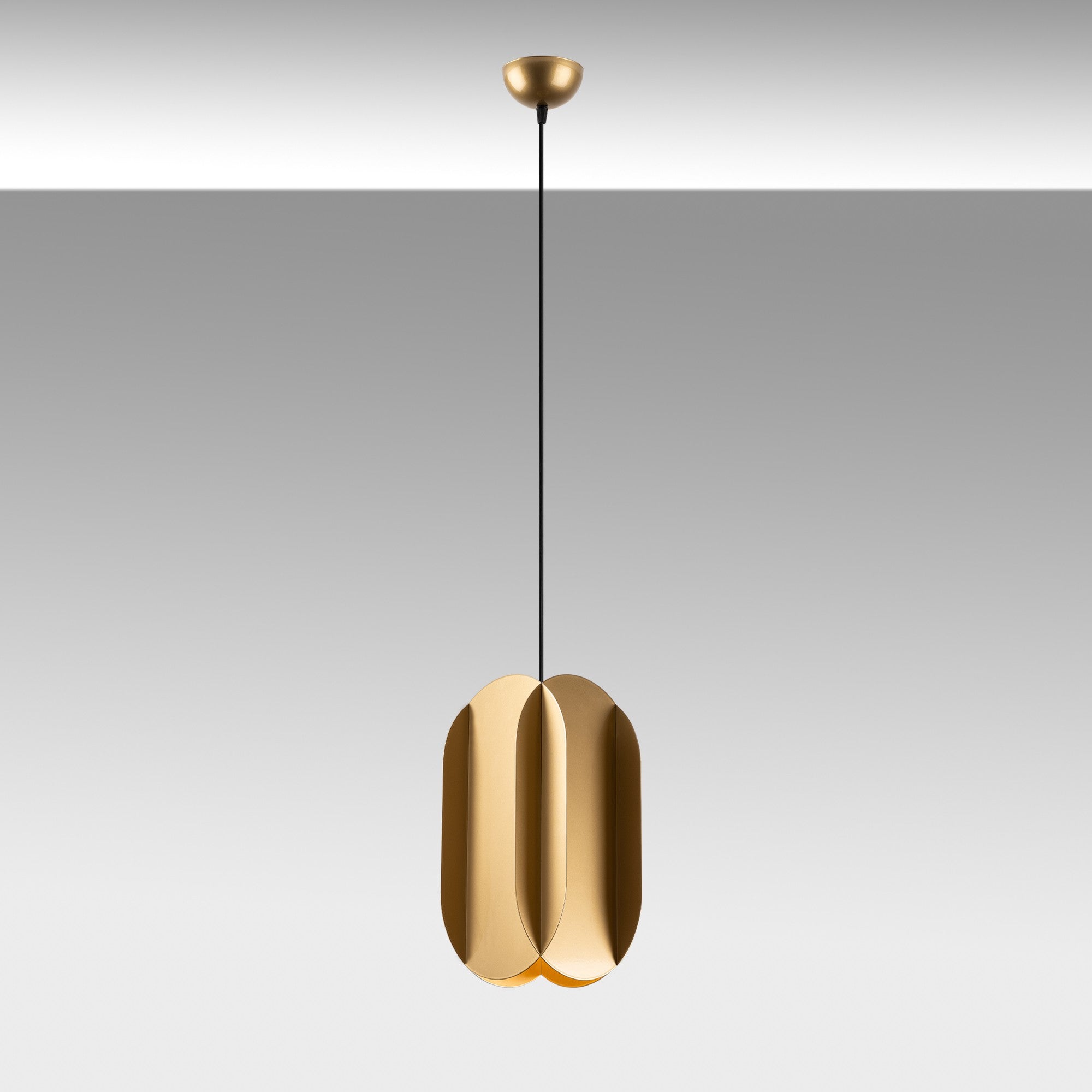 Candeeiro de Teto – 40-115 cm – Dourado – Metal