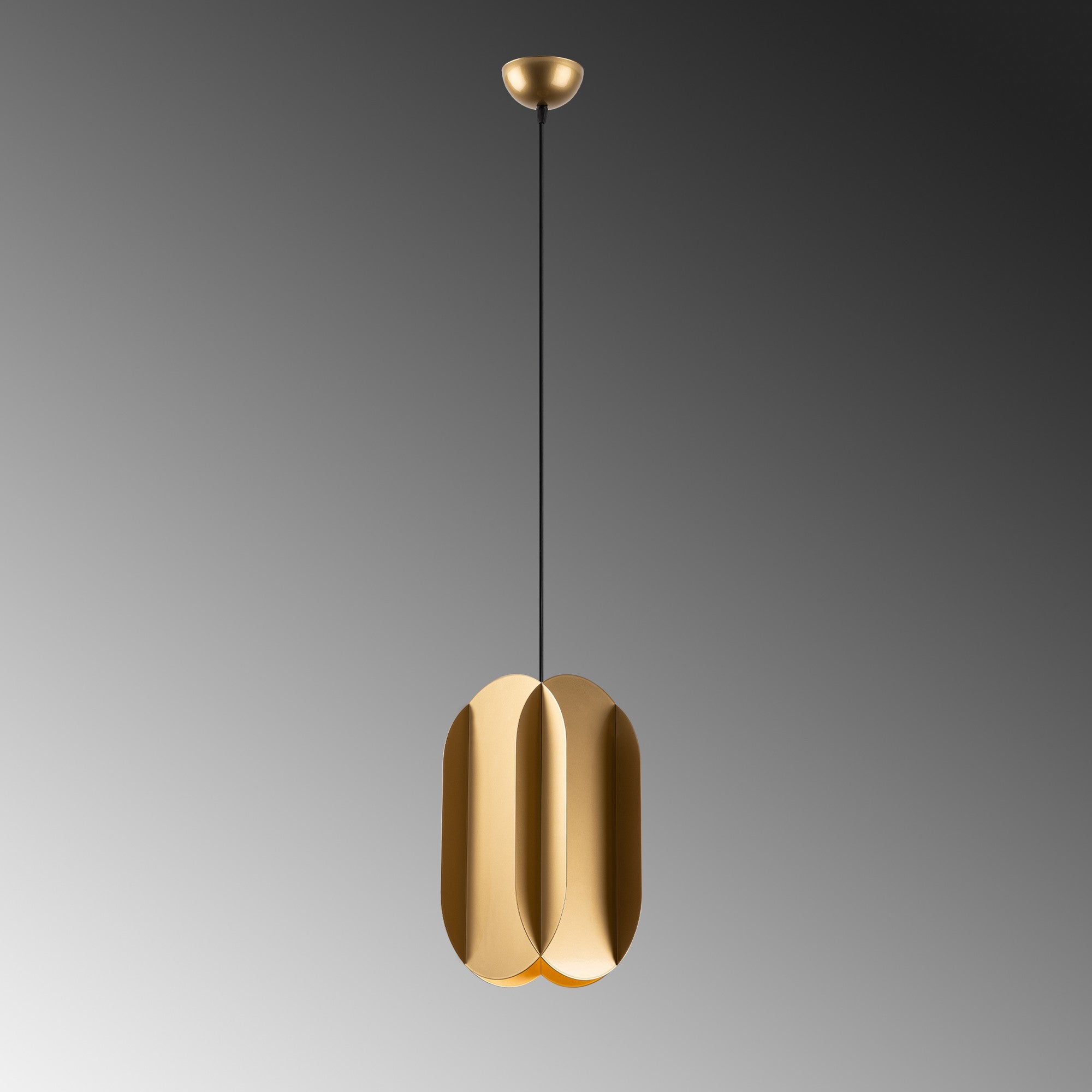 Candeeiro de Teto – 40-115 cm – Dourado – Metal