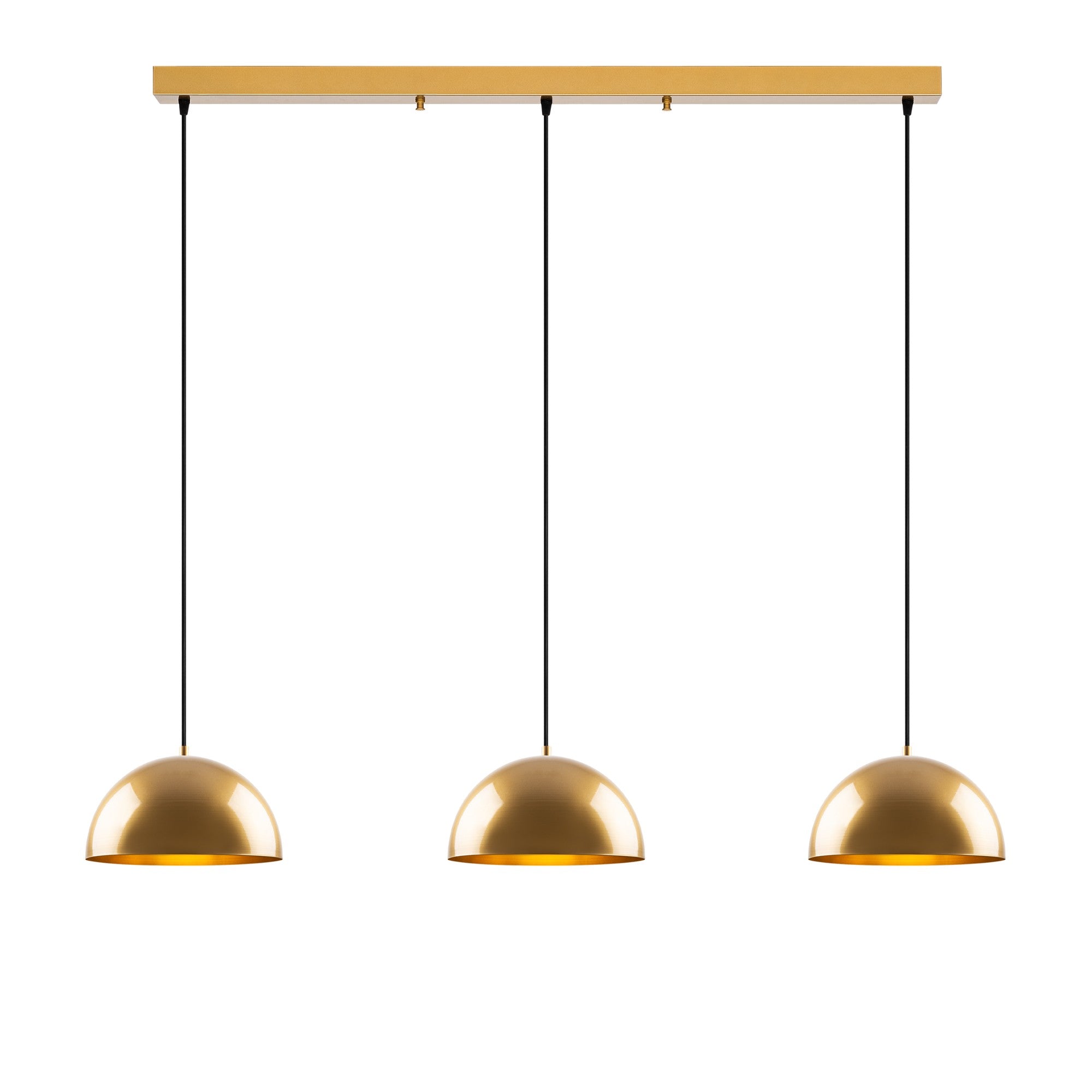 Candeeiro de Teto – 140x30x111 cm – Dourado – Metal