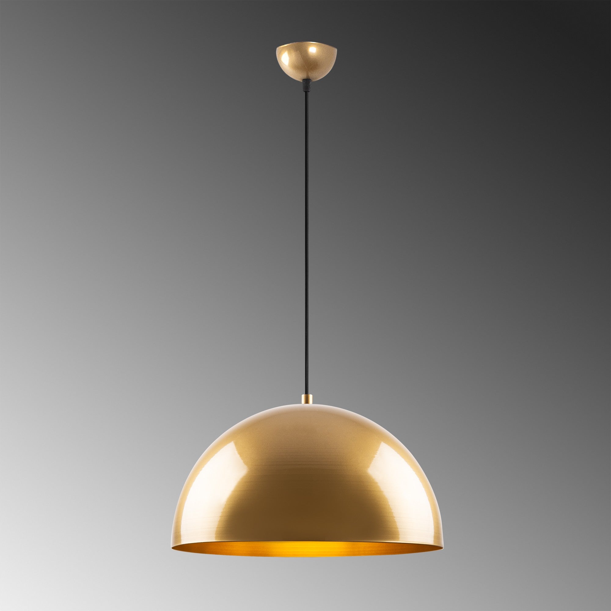 Candeeiro de Teto – 40 x 40 x 116 cm – Dourado – Metal