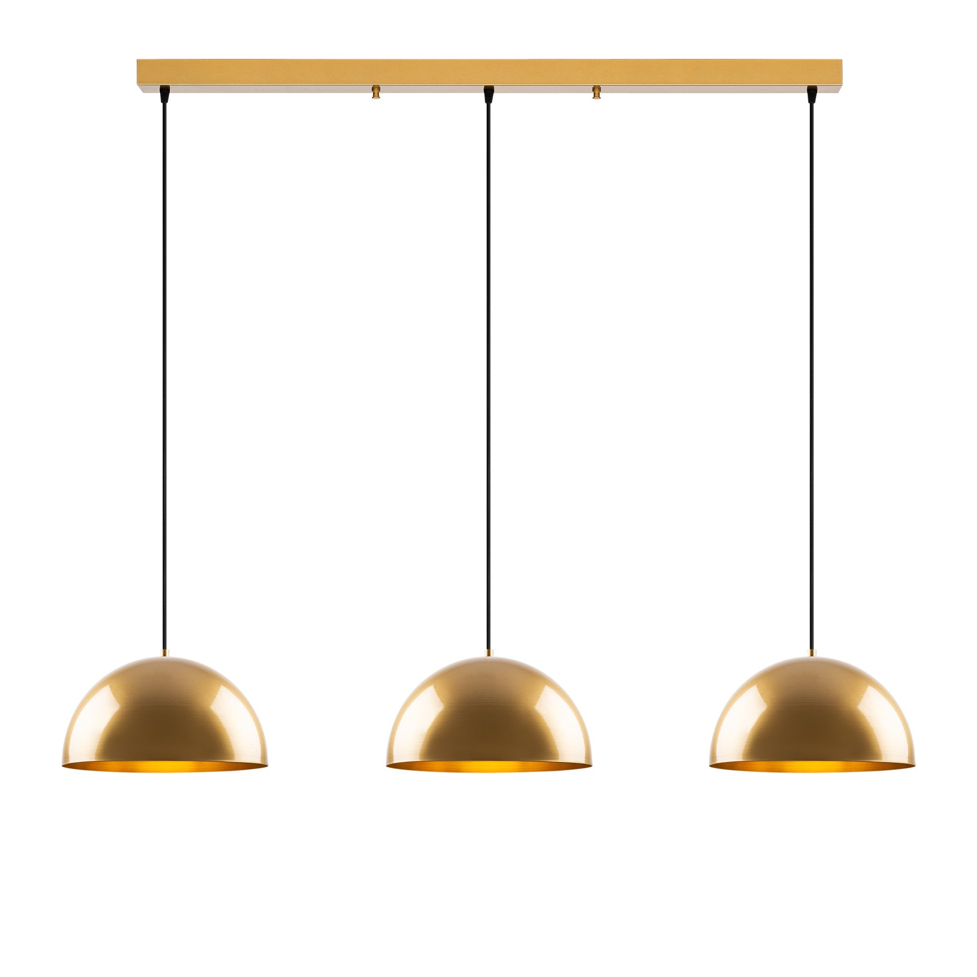 Candeeiro de Teto – 145 x 40 x 116 cm – Dourado – Metal