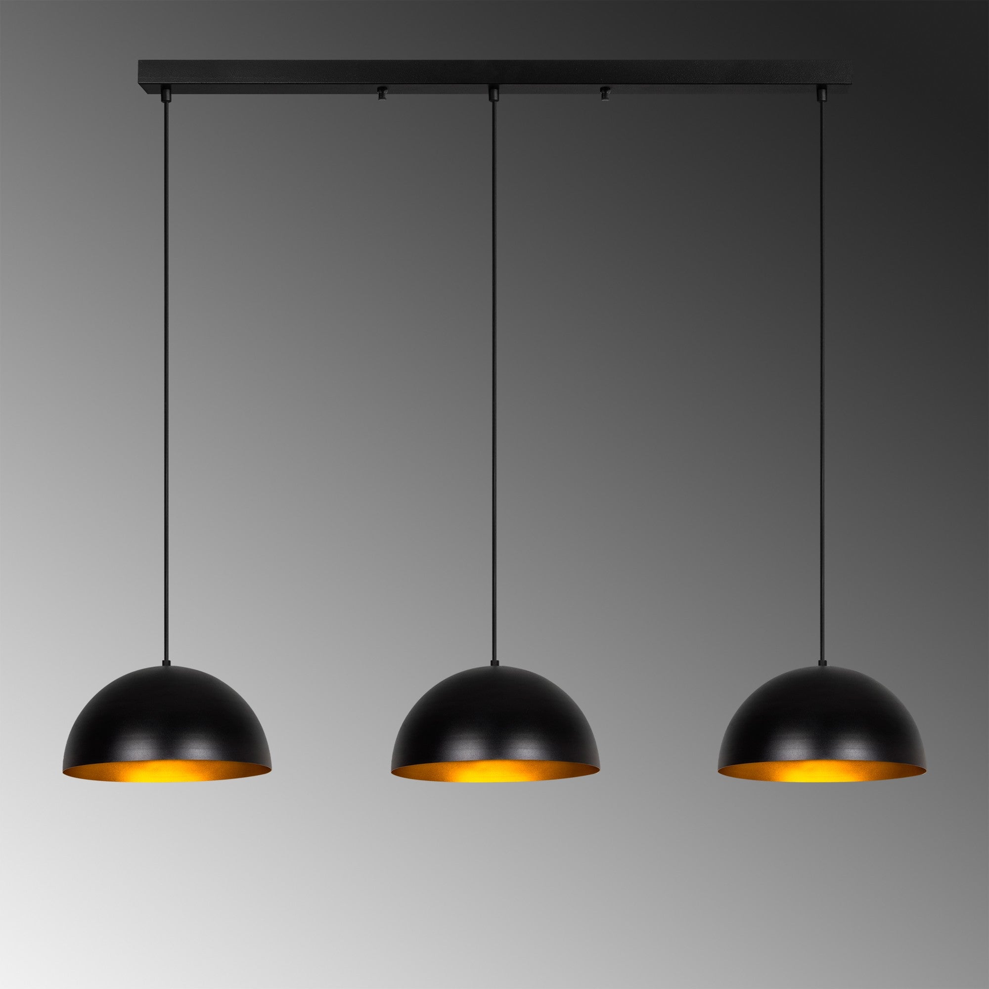 Candeeiro de Teto – 145 x 40 x 116 cm – Preto – Metálico