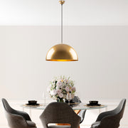 Candeeiro de Teto – 50 x 50 x 121 cm – Dourado – Metal