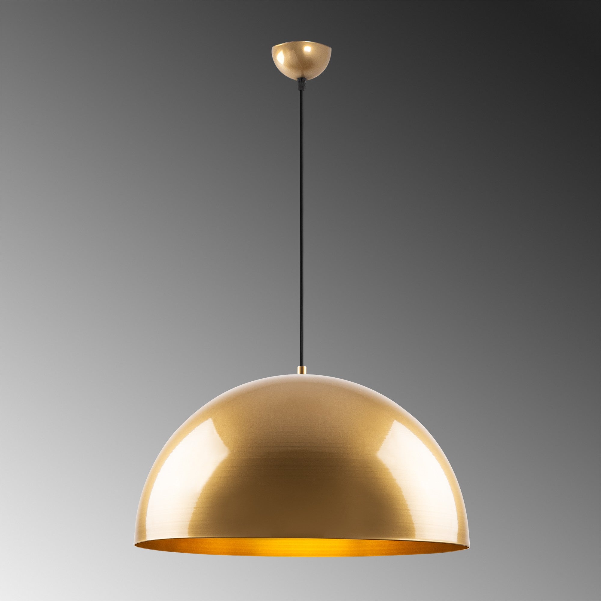 Candeeiro de Teto – 50 x 50 x 121 cm – Dourado – Metal