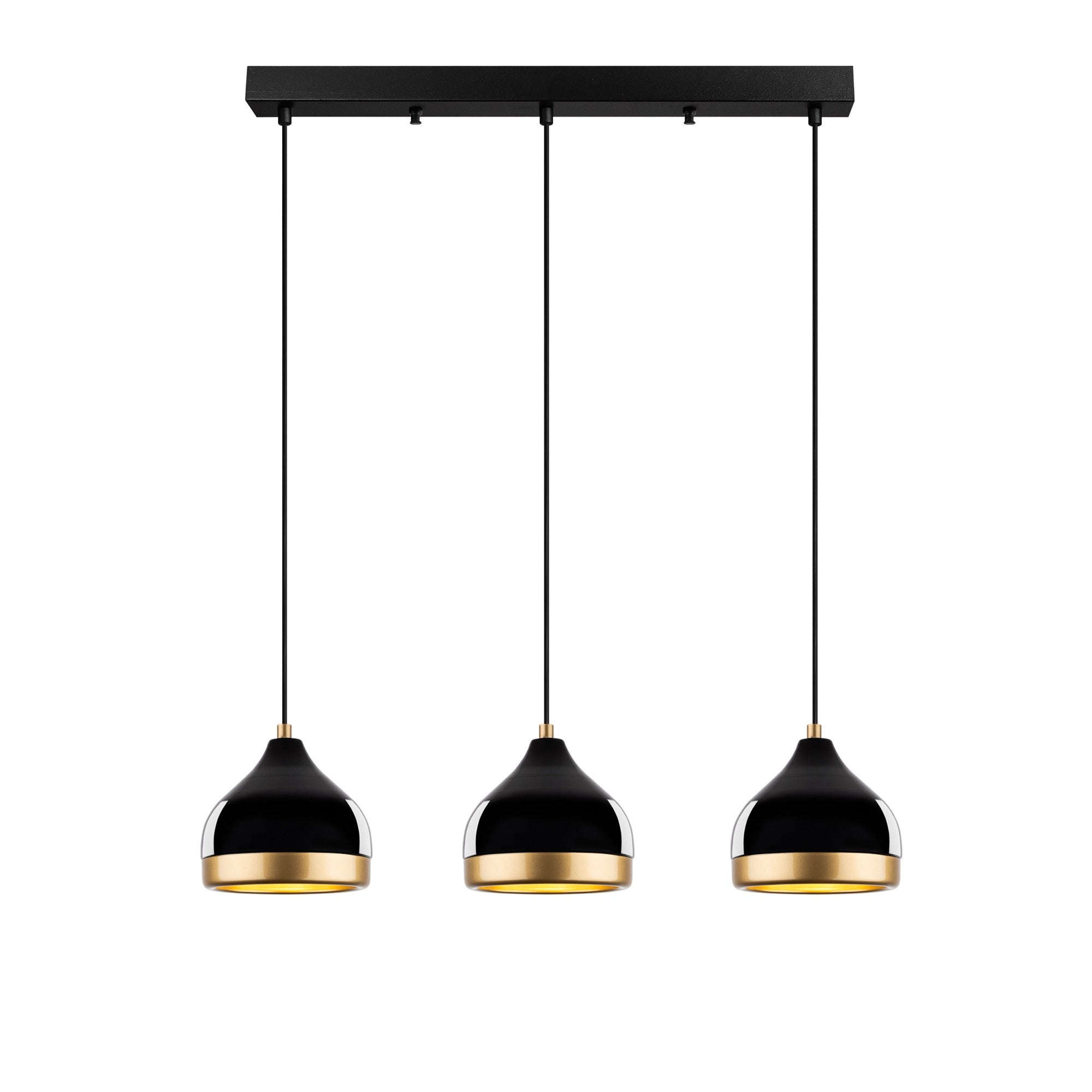 Candeeiro de Teto – 67 x 17 x 111 cm – Preto – Metal