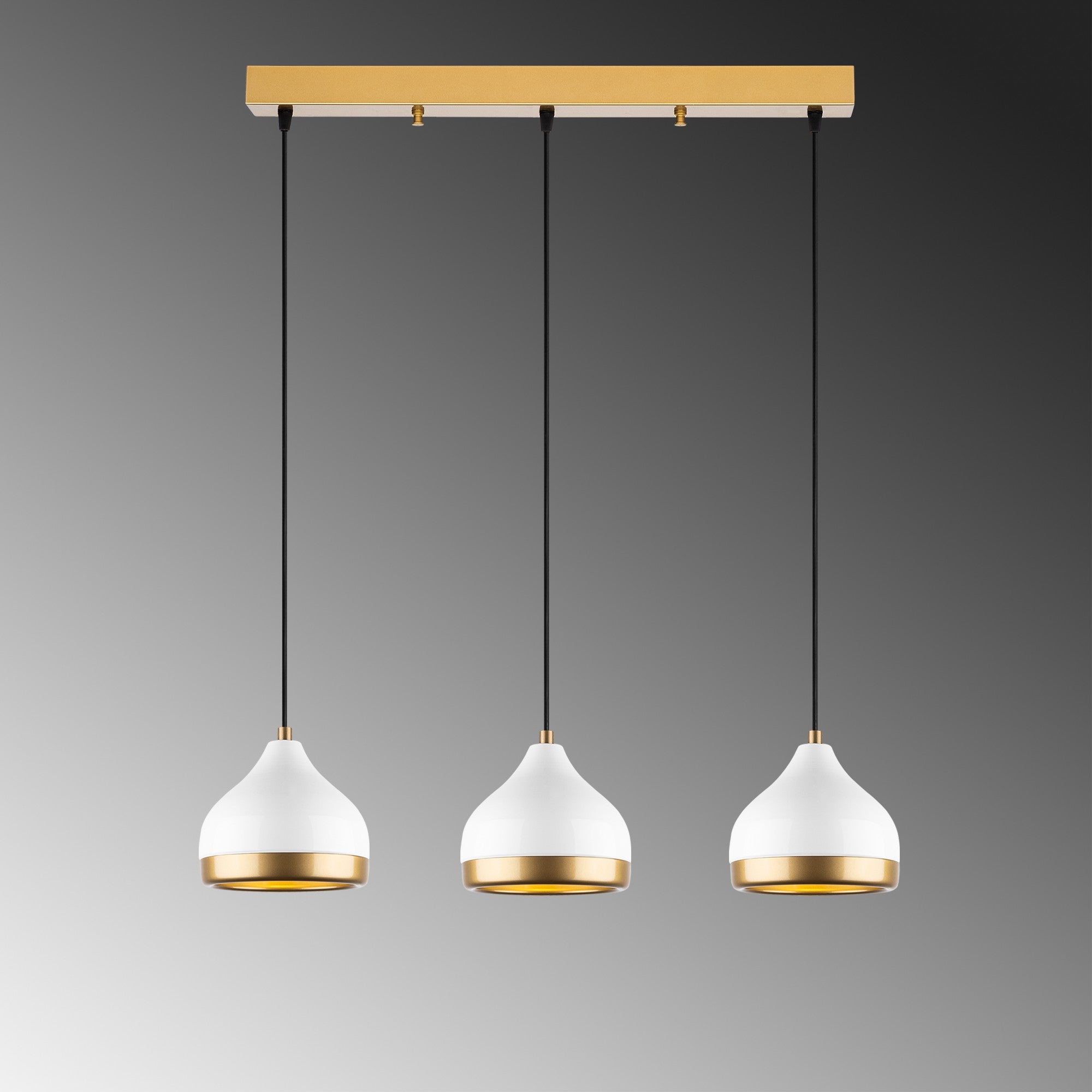 Candeeiro de Teto – 67 x 17 x 111 cm – Branco – Metal