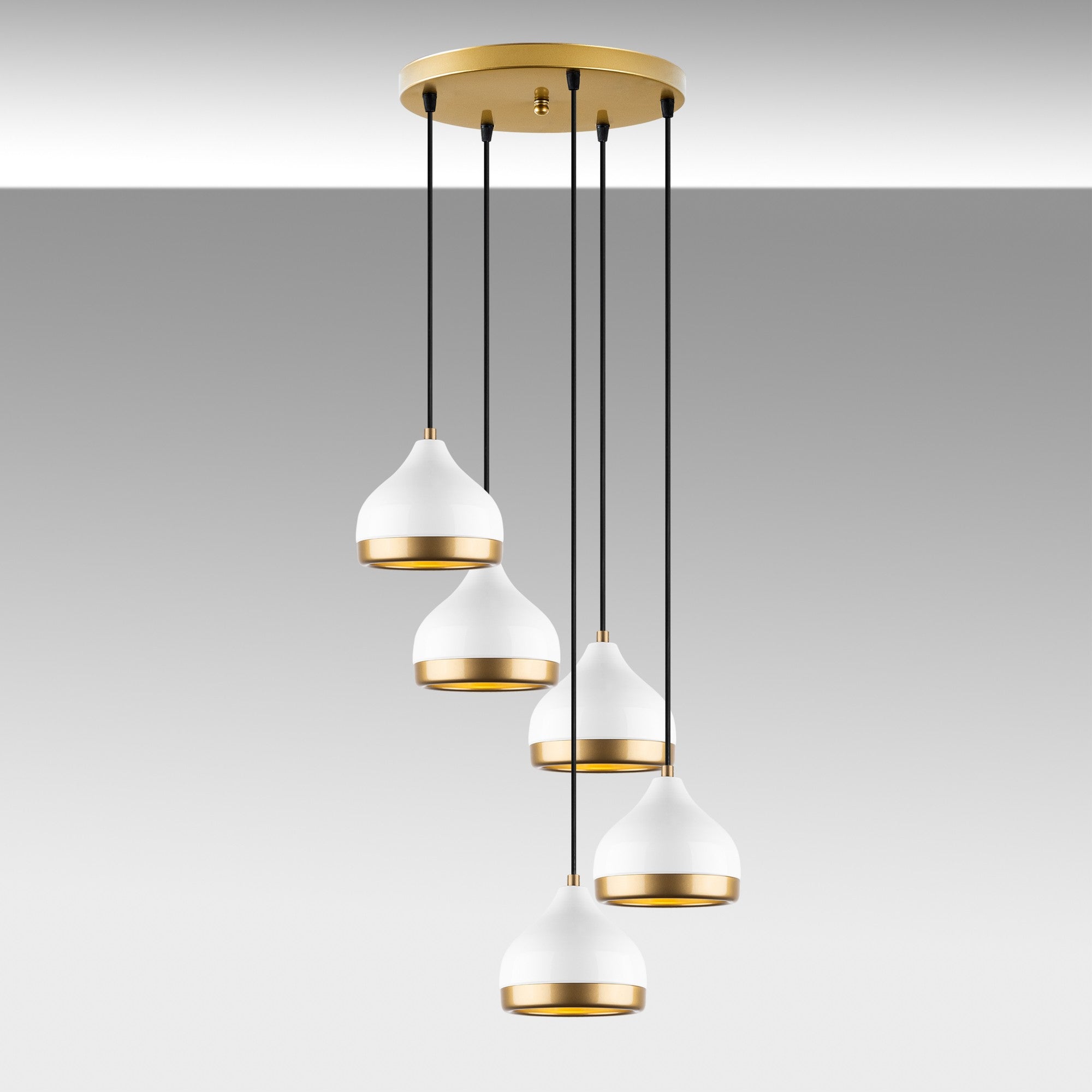 Candeeiro de Teto – 43 x 43 x 111 cm – Branco – Metal