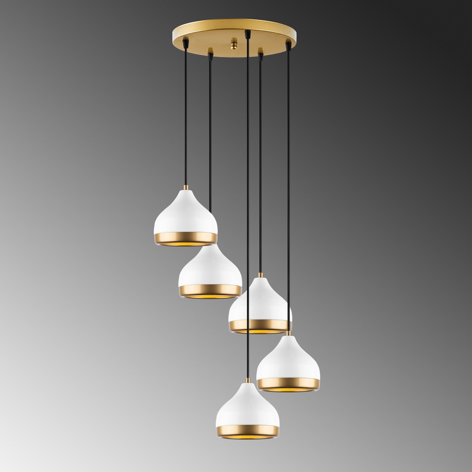 Candeeiro de Teto – 43 x 43 x 111 cm – Branco – Metal