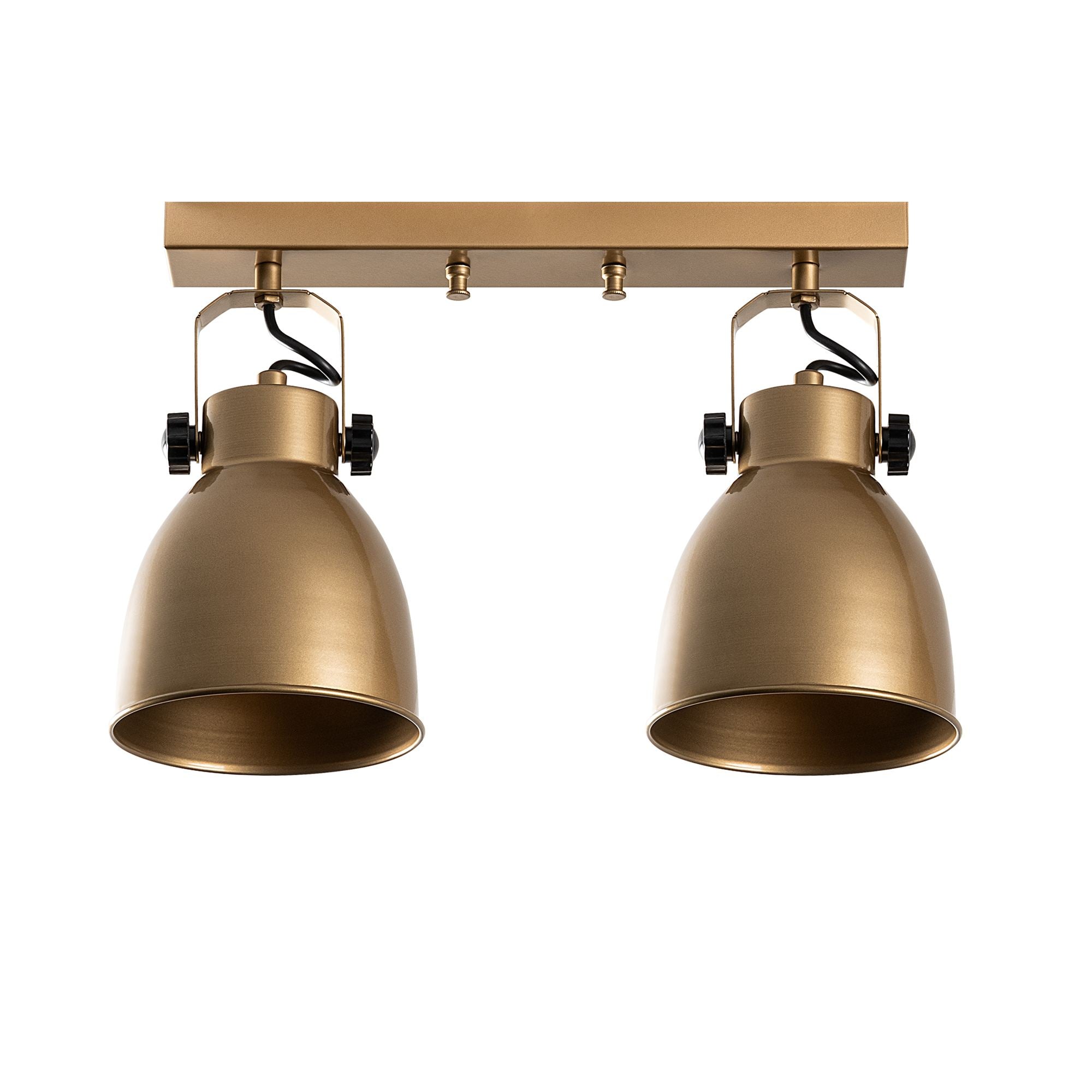 Candeeiro de Teto – 40 x 16 x 28 cm – Dourado – Metal