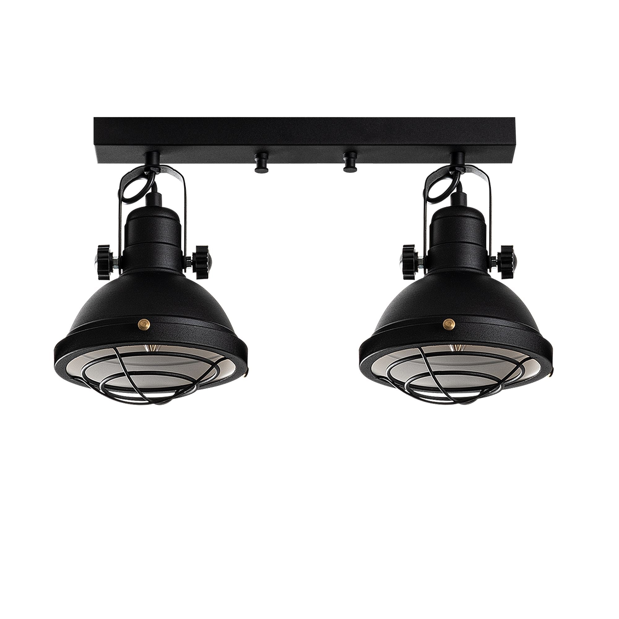 Candeeiro de Teto – 43 x 16 x 25 cm – Preto – Metal