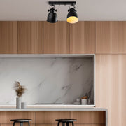 Candeeiro de Teto – 40 x 16 x 28 cm – Preto – Metal