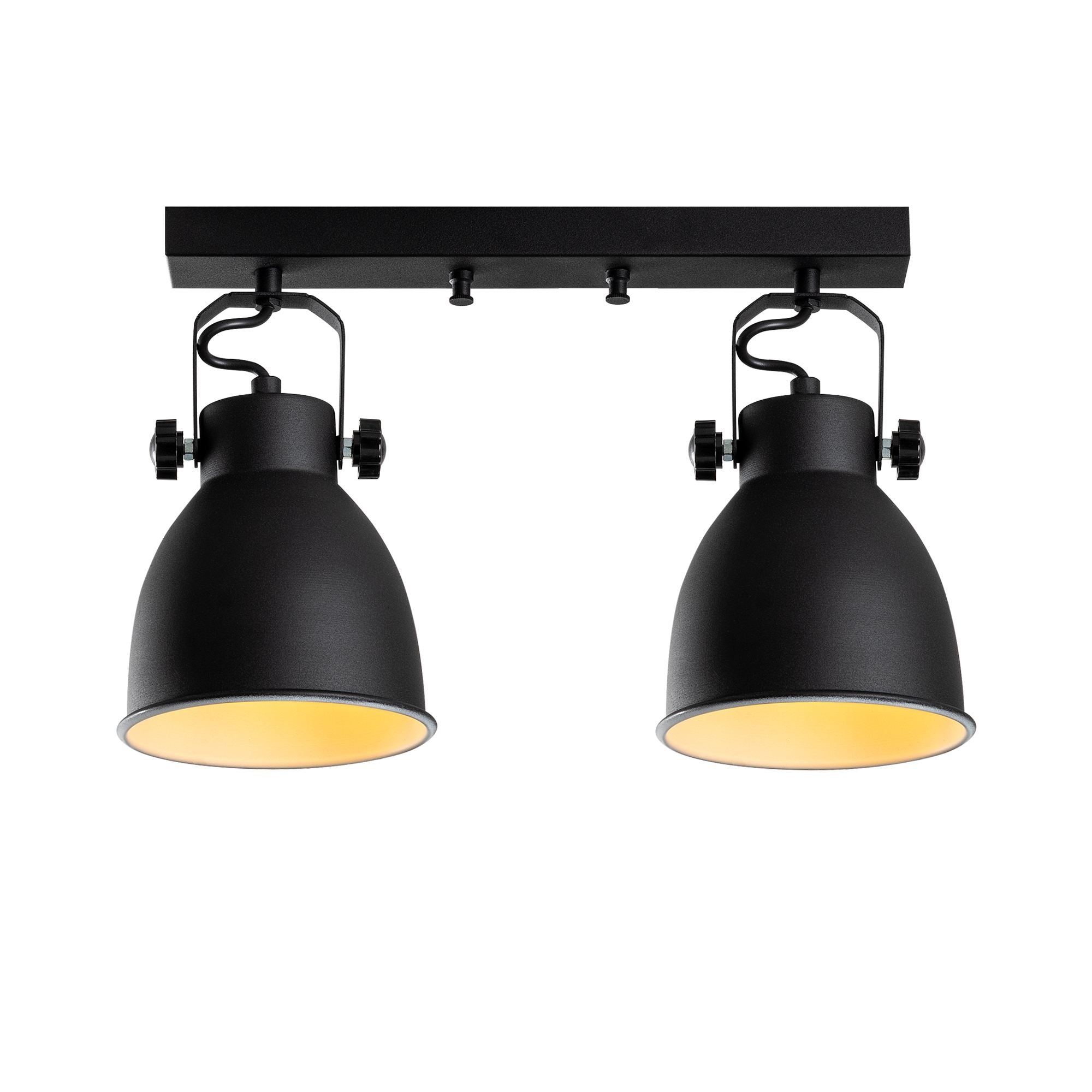 Candeeiro de Teto – 40 x 16 x 28 cm – Preto – Metal