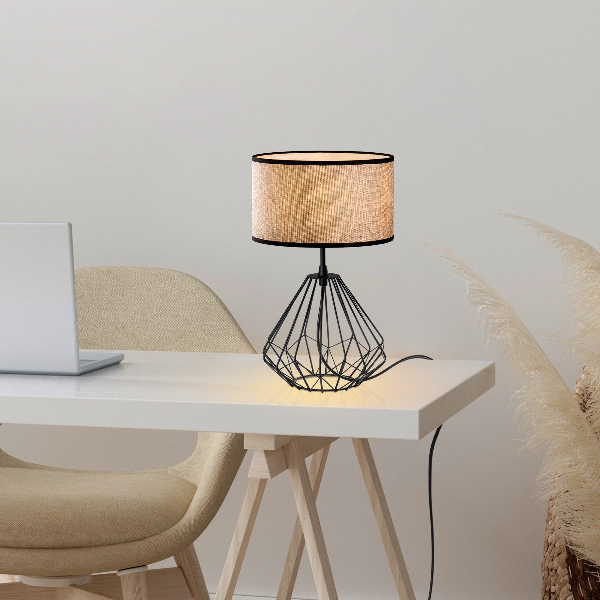 Candeeiro de mesa-Diamond-Preto