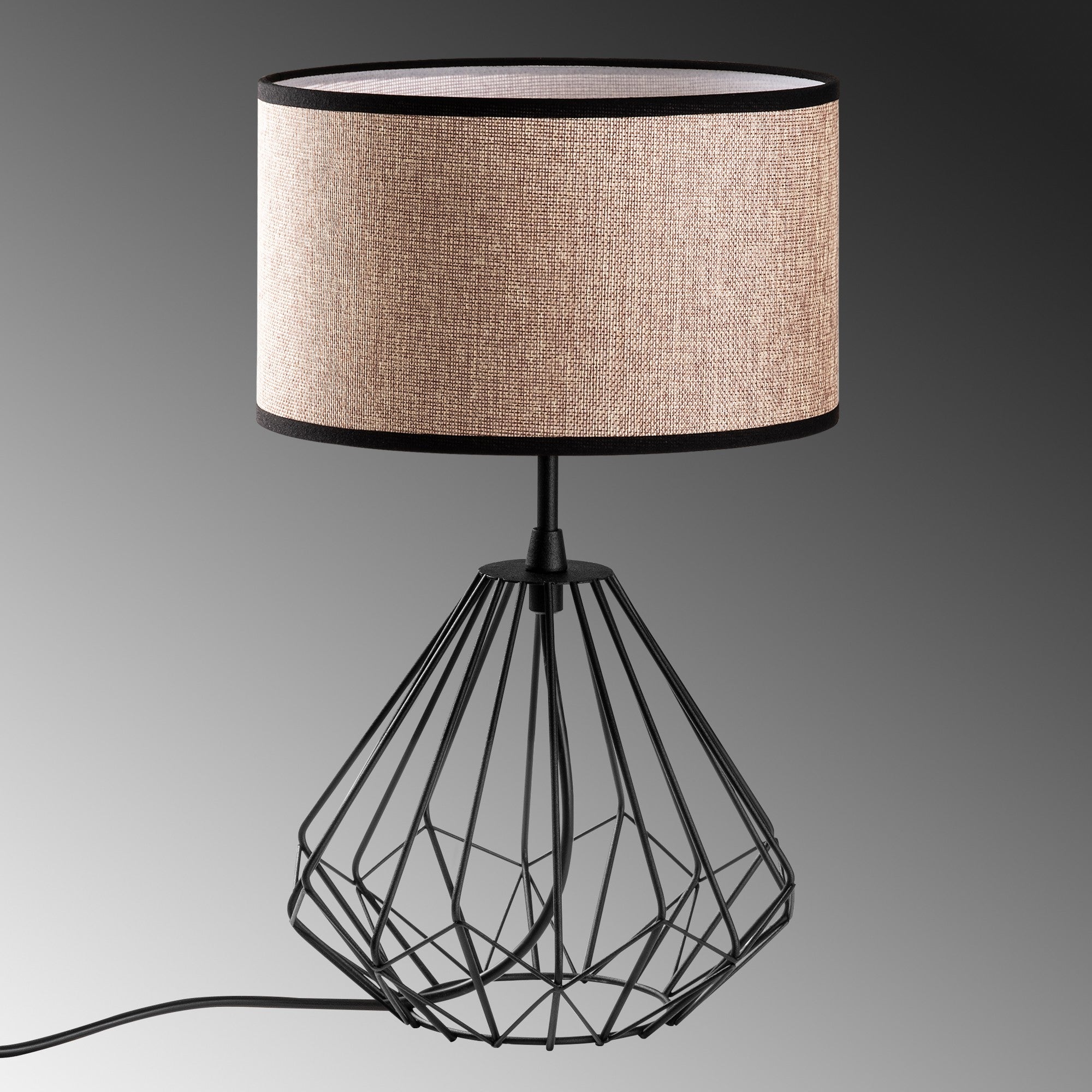 Candeeiro de mesa-Diamond-Preto
