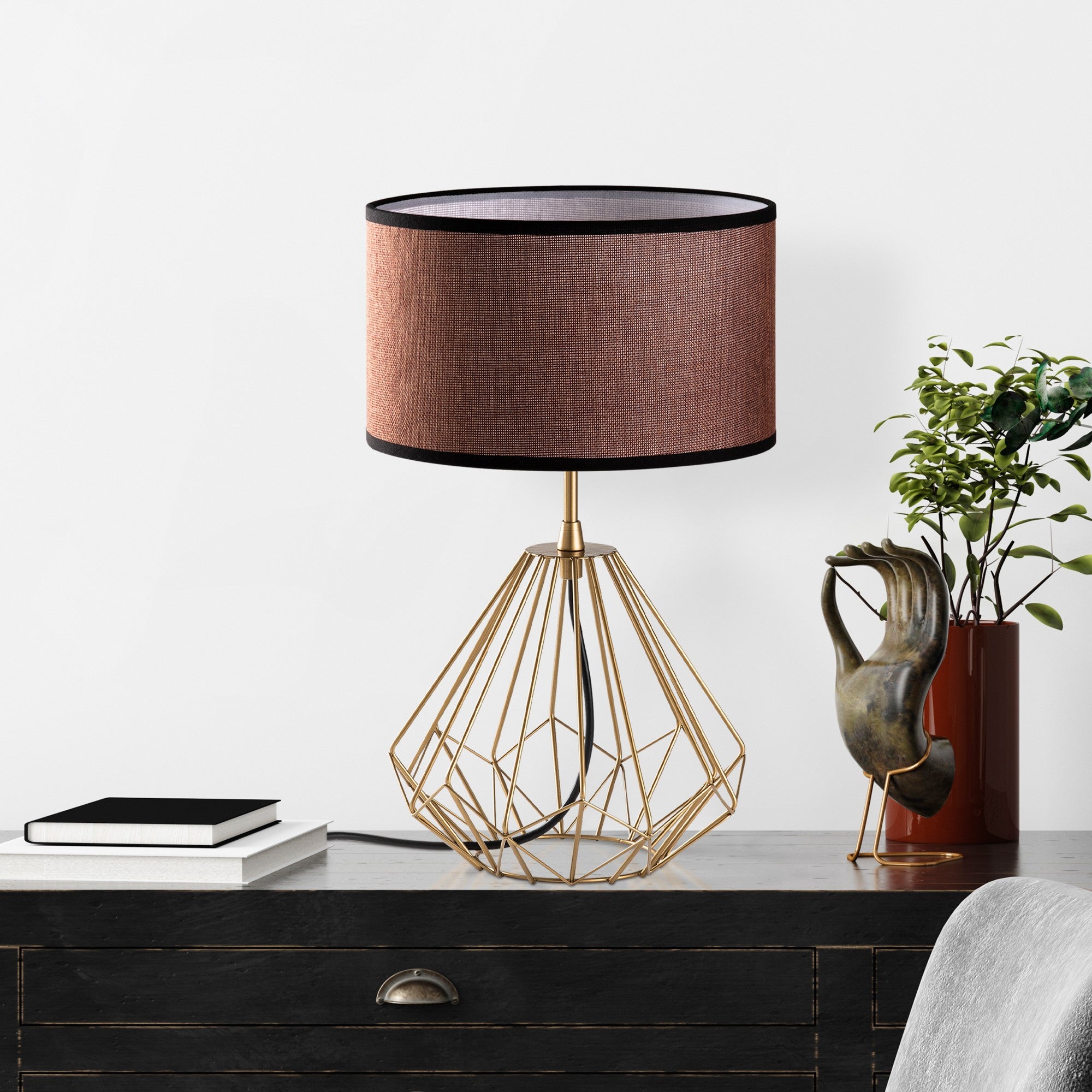 Candeeiro de mesa-Diamond-Ouro