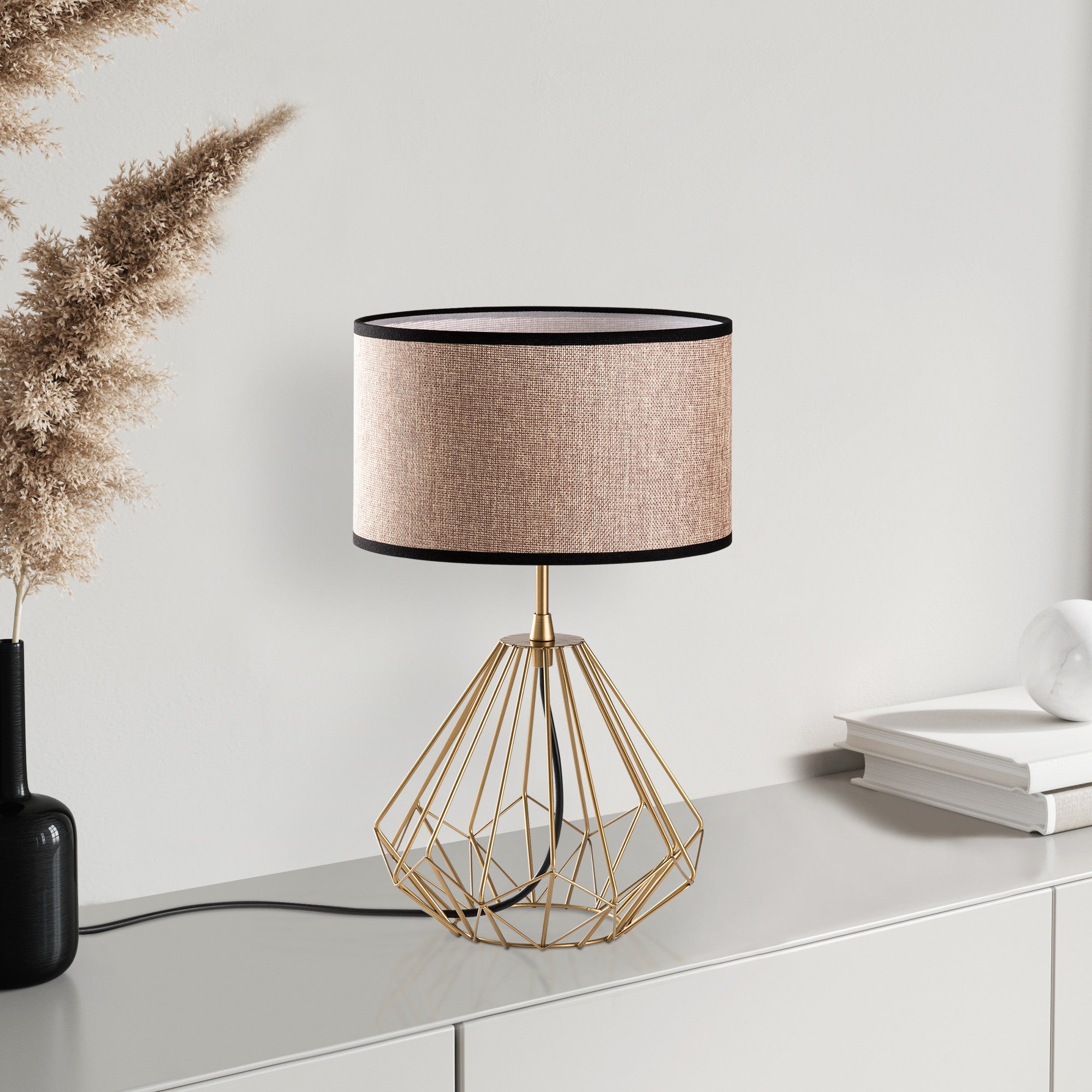Candeeiro de mesa-Diamond-Ouro