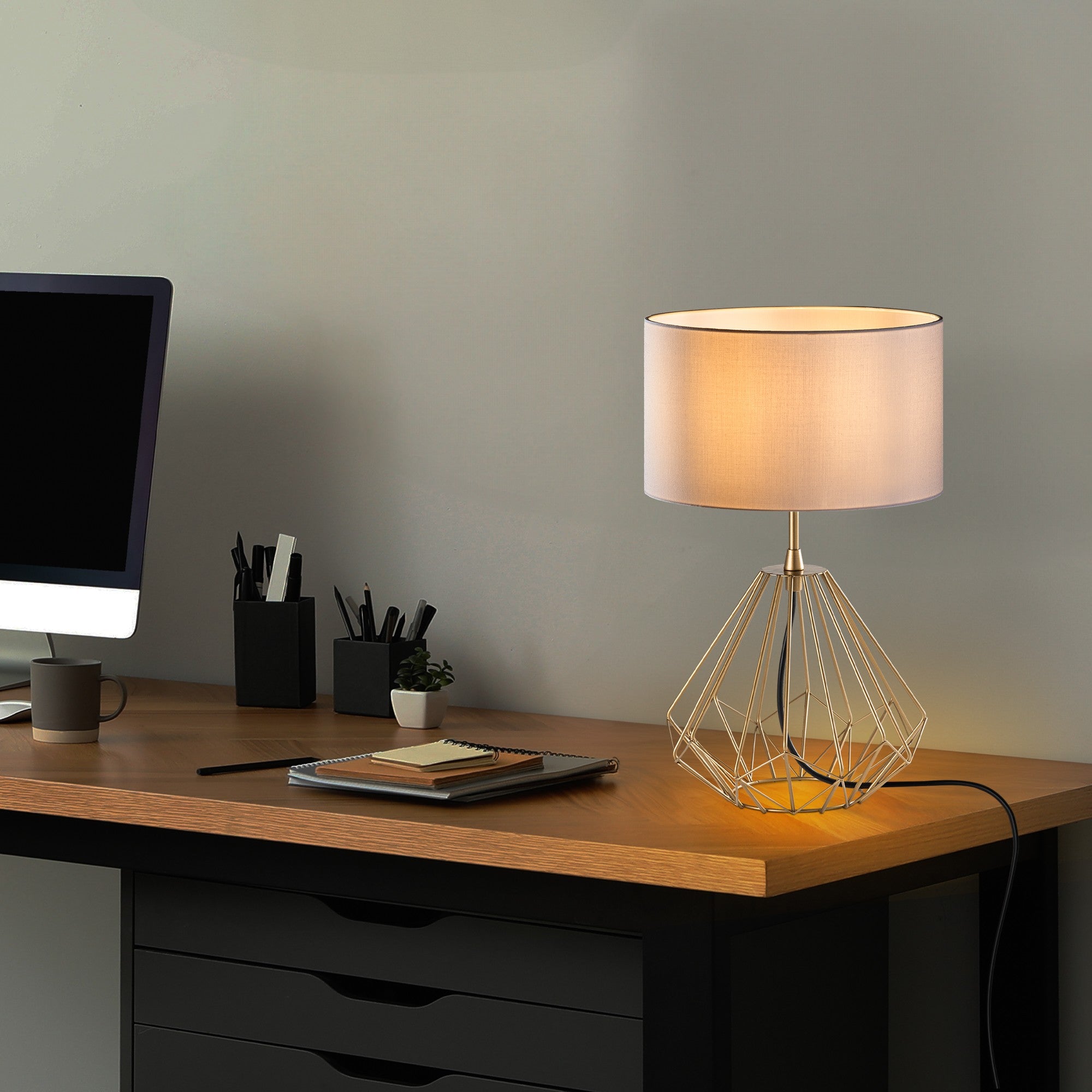 Candeeiro de mesa-Diamond-Ouro