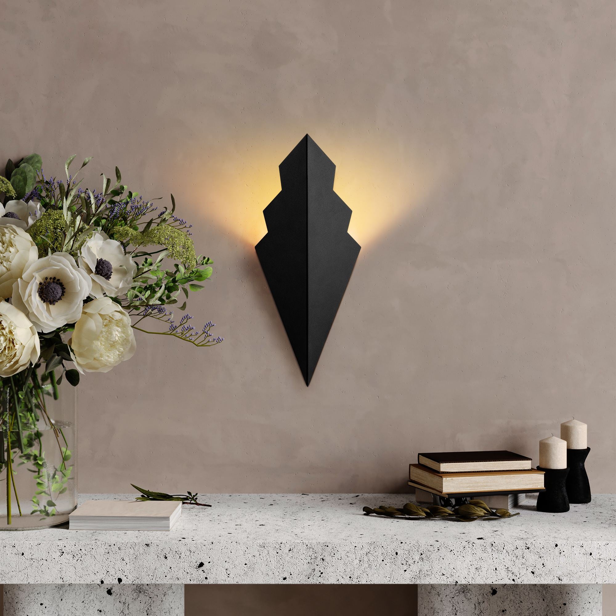 Luminária de parede-Arrow-Preto