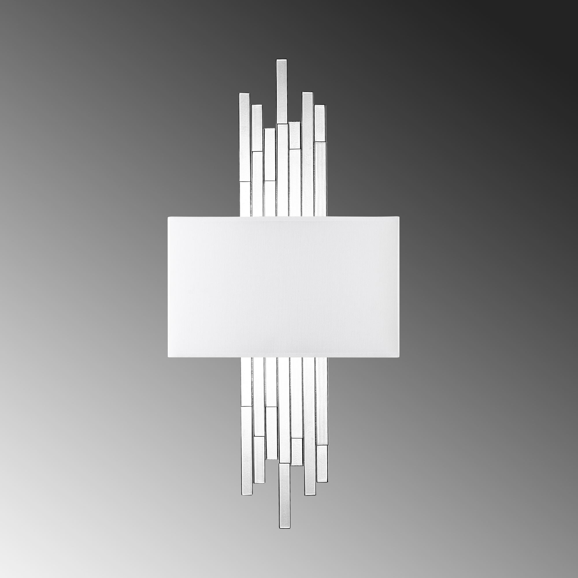 Candeeiro de Parede – 35 x 75 x 10 cm – Branco – Metal