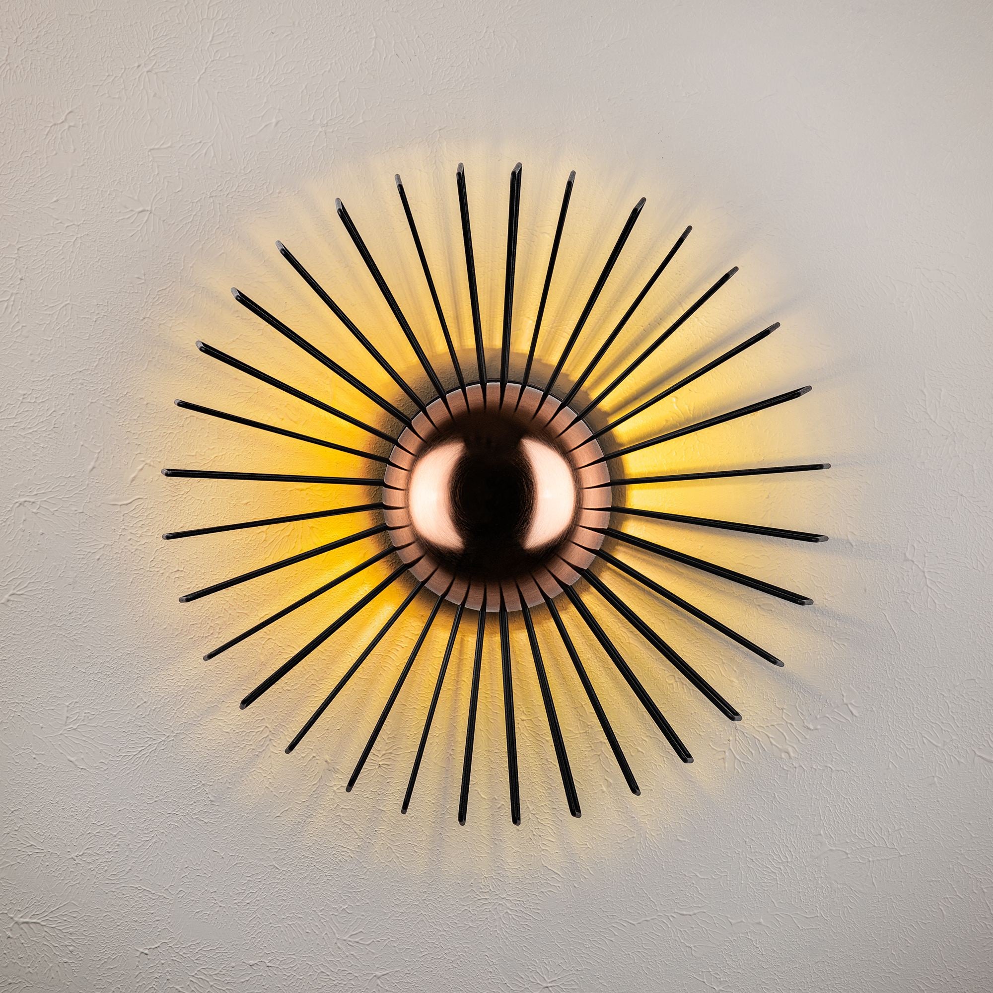 Candeeiro de Teto – 45 x 45 x 18 cm – Preto – Metal