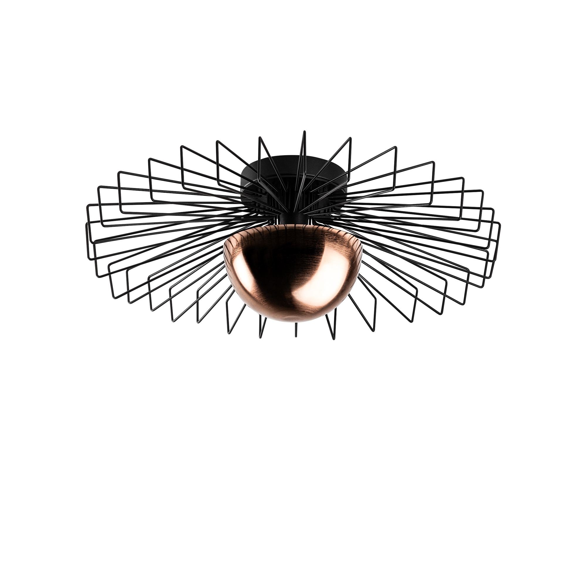 Candeeiro de Teto – 60 x 60 x 24 – Preto – Metal