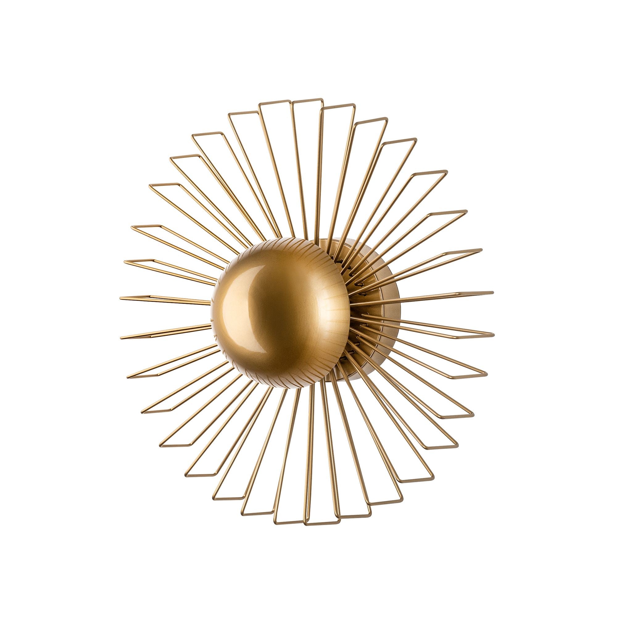 Candeeiro de Parede – 45 x 45 x 18 cm – Dourado – Metal