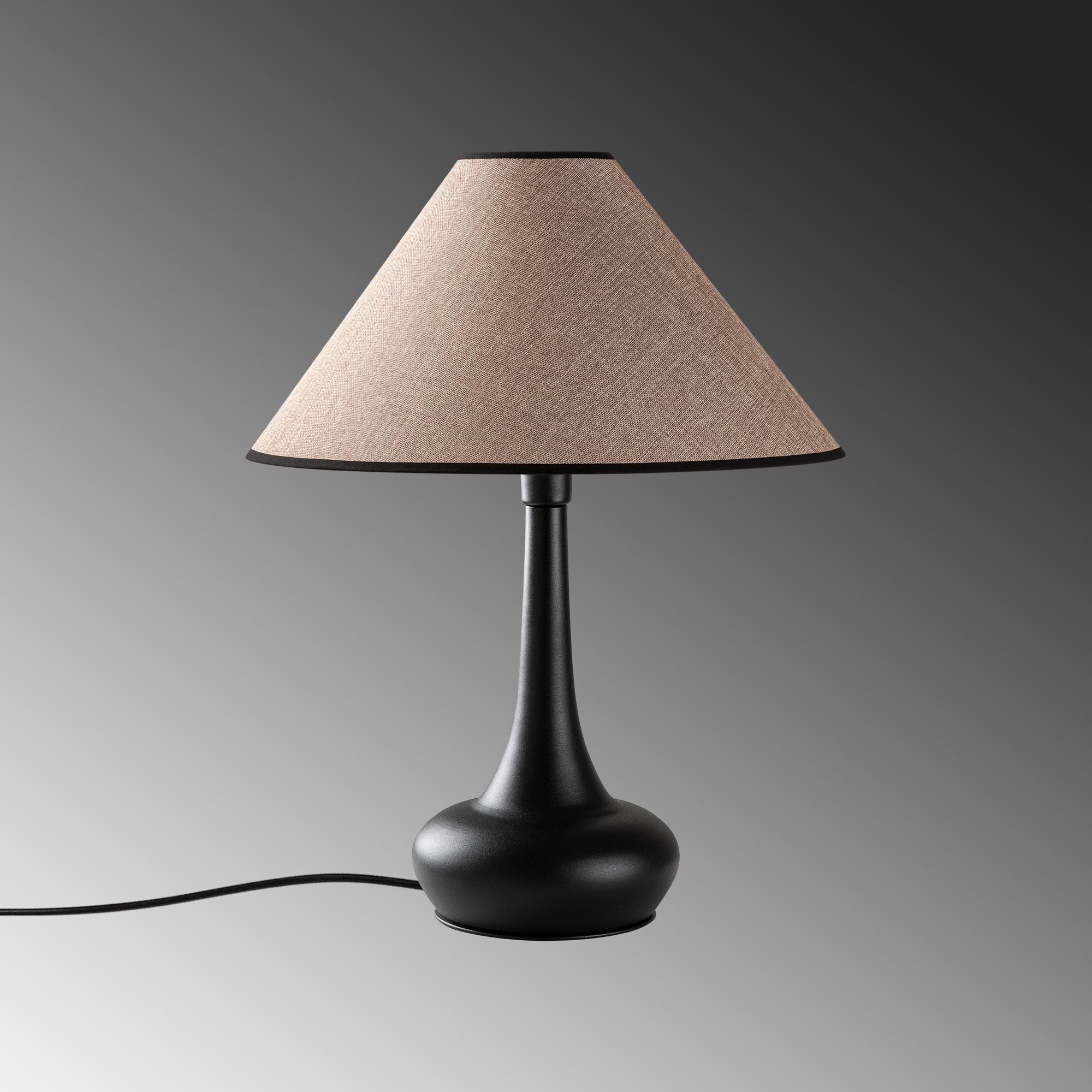 Candeeiro de mesa-Luna-Castanho Claro
Preto