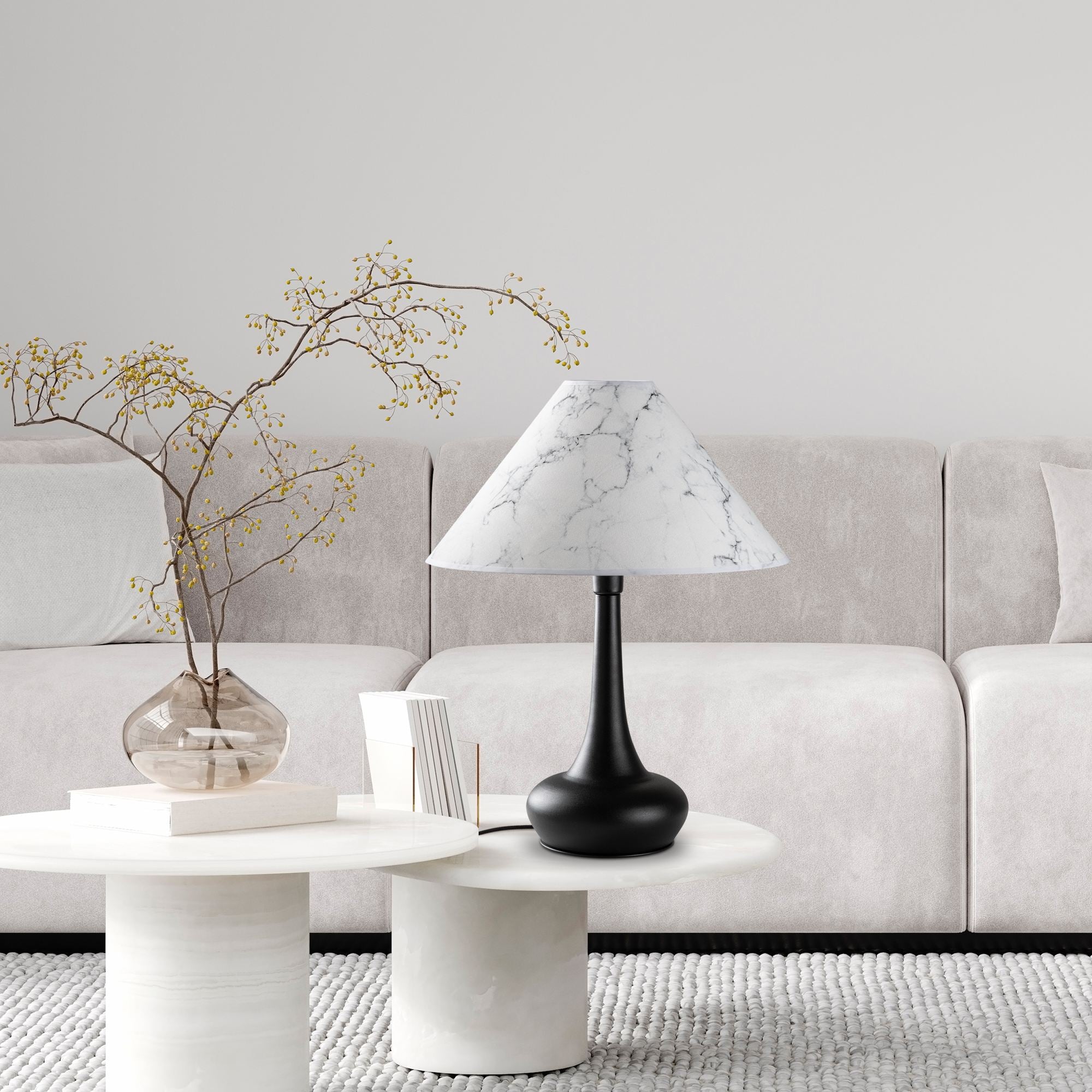 Candeeiro de mesa-Luna-Preto