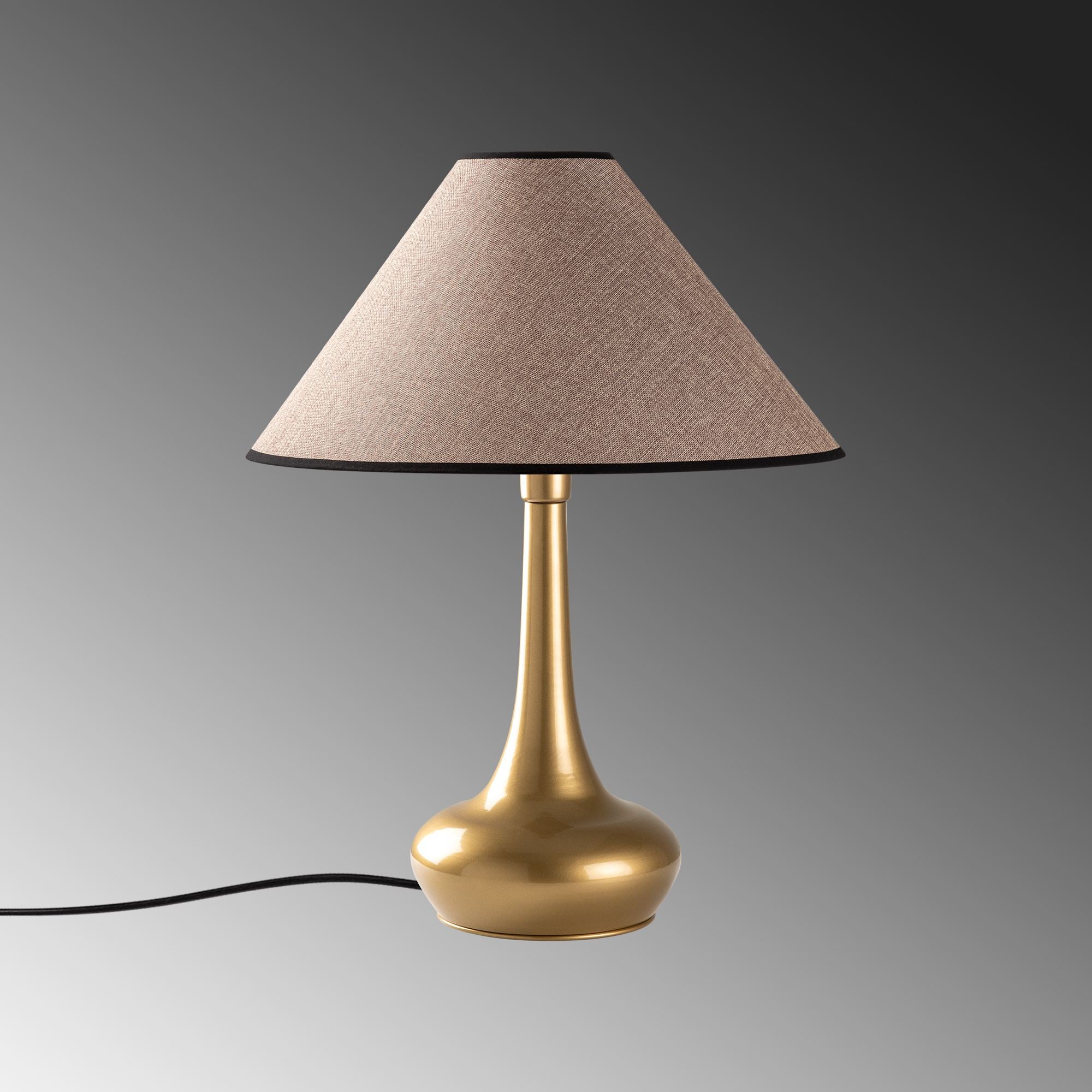 Candeeiro de mesa-Luna-Dourado
Castanho Claro