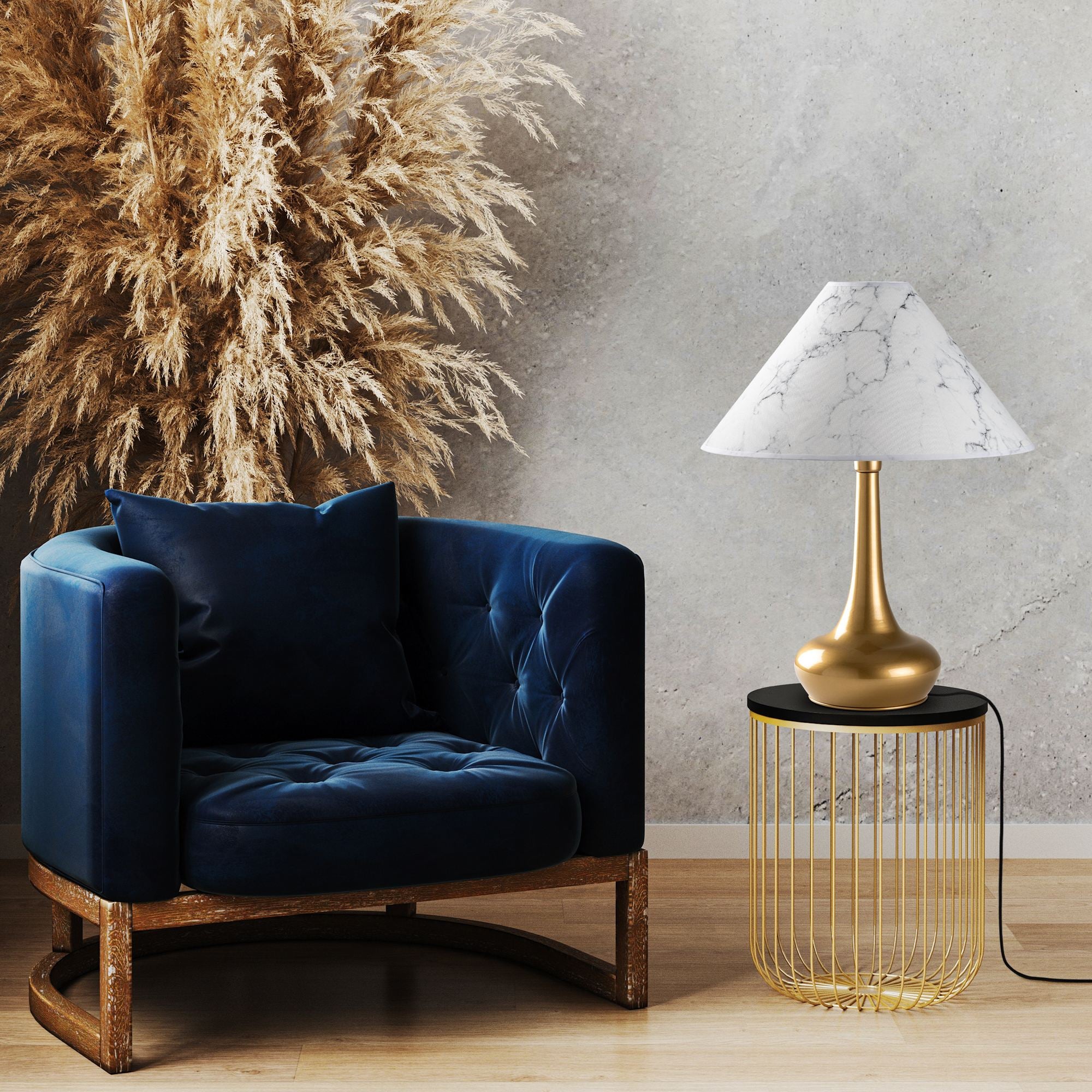 Candeeiro de mesa-Luna-Dourado
Branco