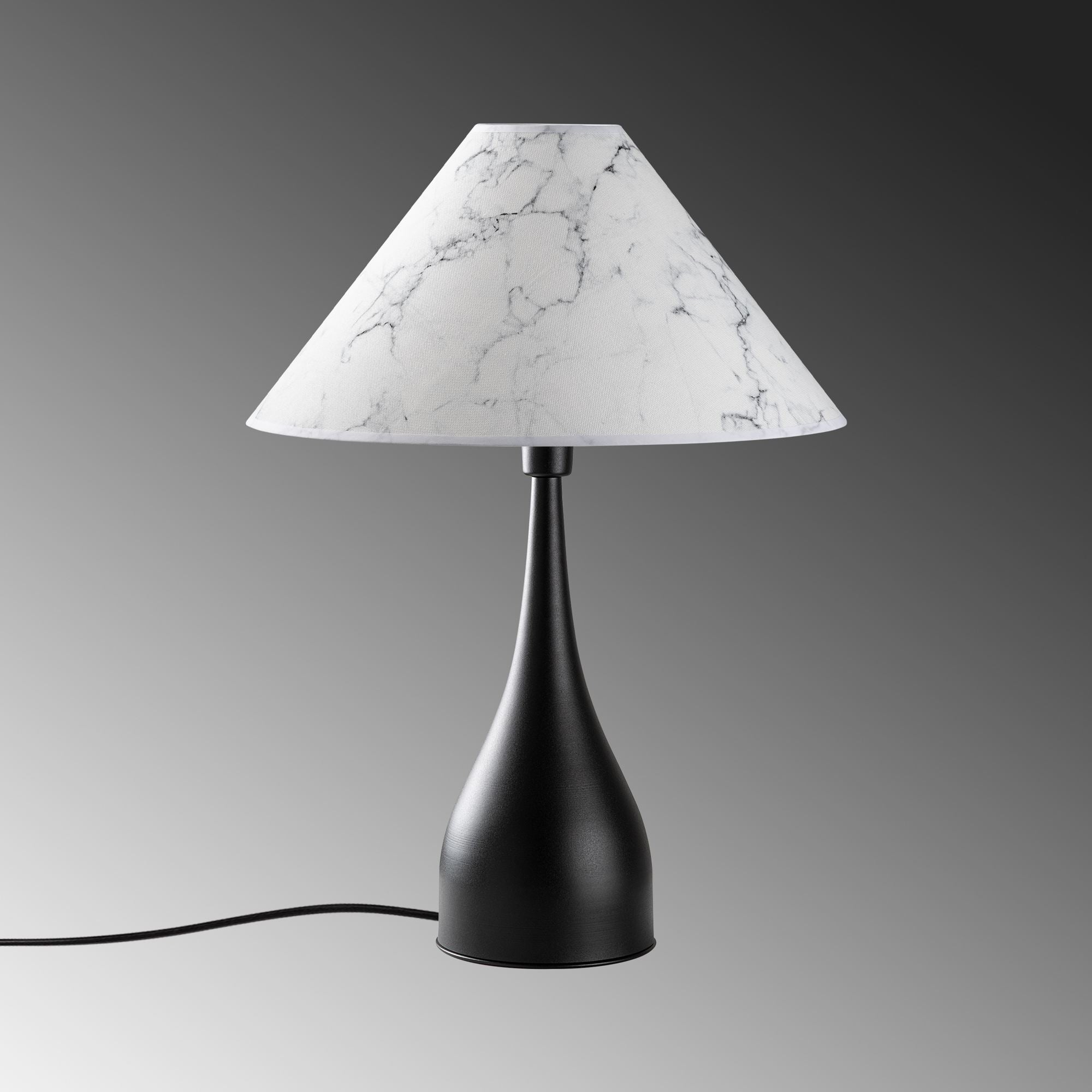 Candeeiro de mesa-Luna-Preto
Branco